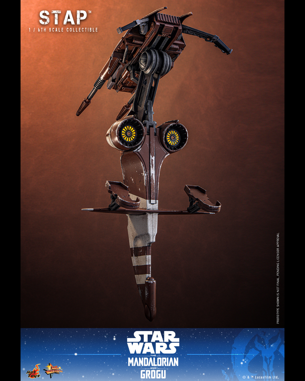 Hot Toys MMS886 1/6 Star Wars : The Mandalorian & Grogu - STAP