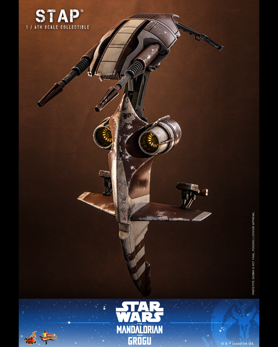 Hot Toys MMS886 1/6 Star Wars : The Mandalorian & Grogu - STAP