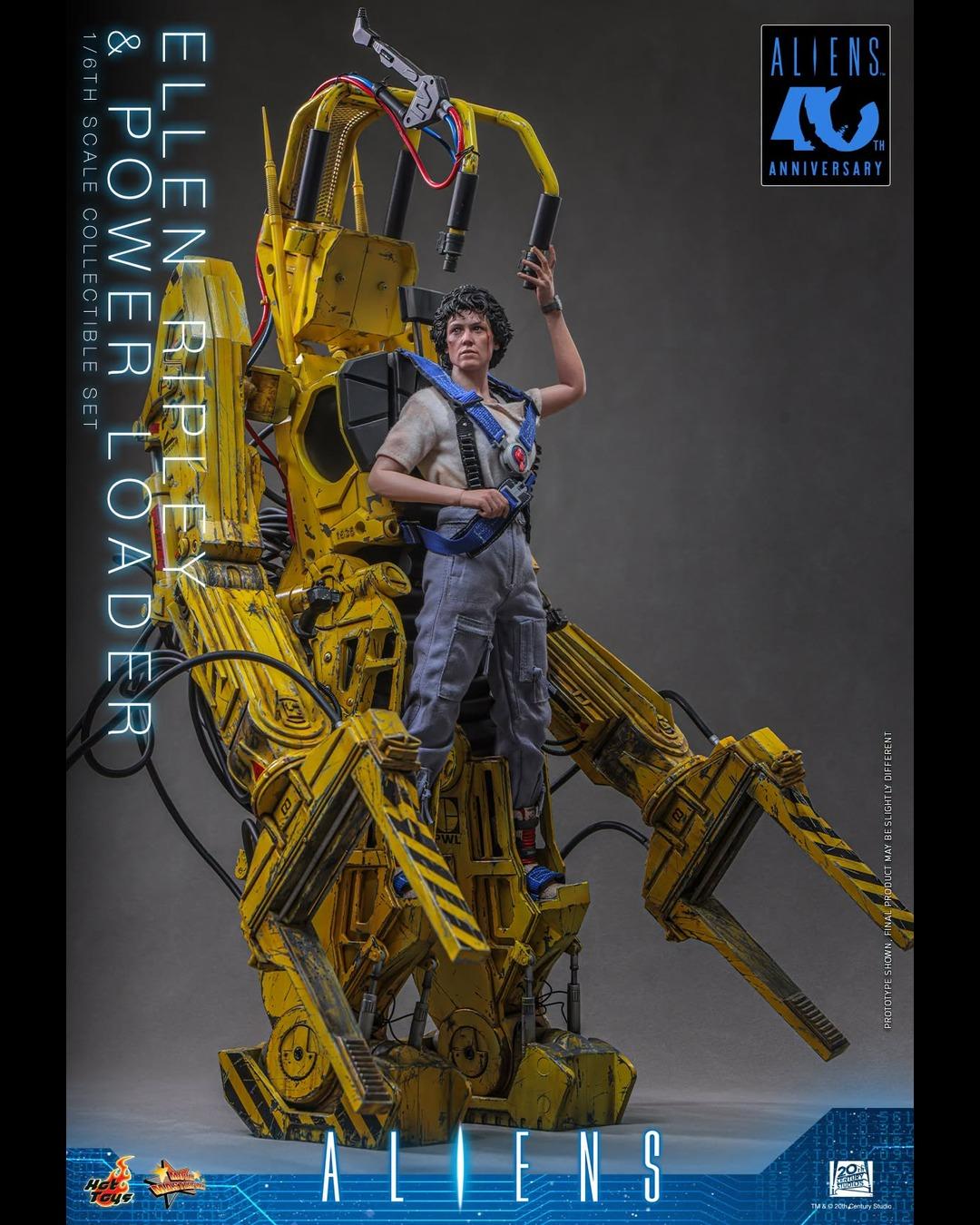 Hot Toys MMS923 1/6 Aliens (1986) Ellen Ripley & Power Loader Collectible Set