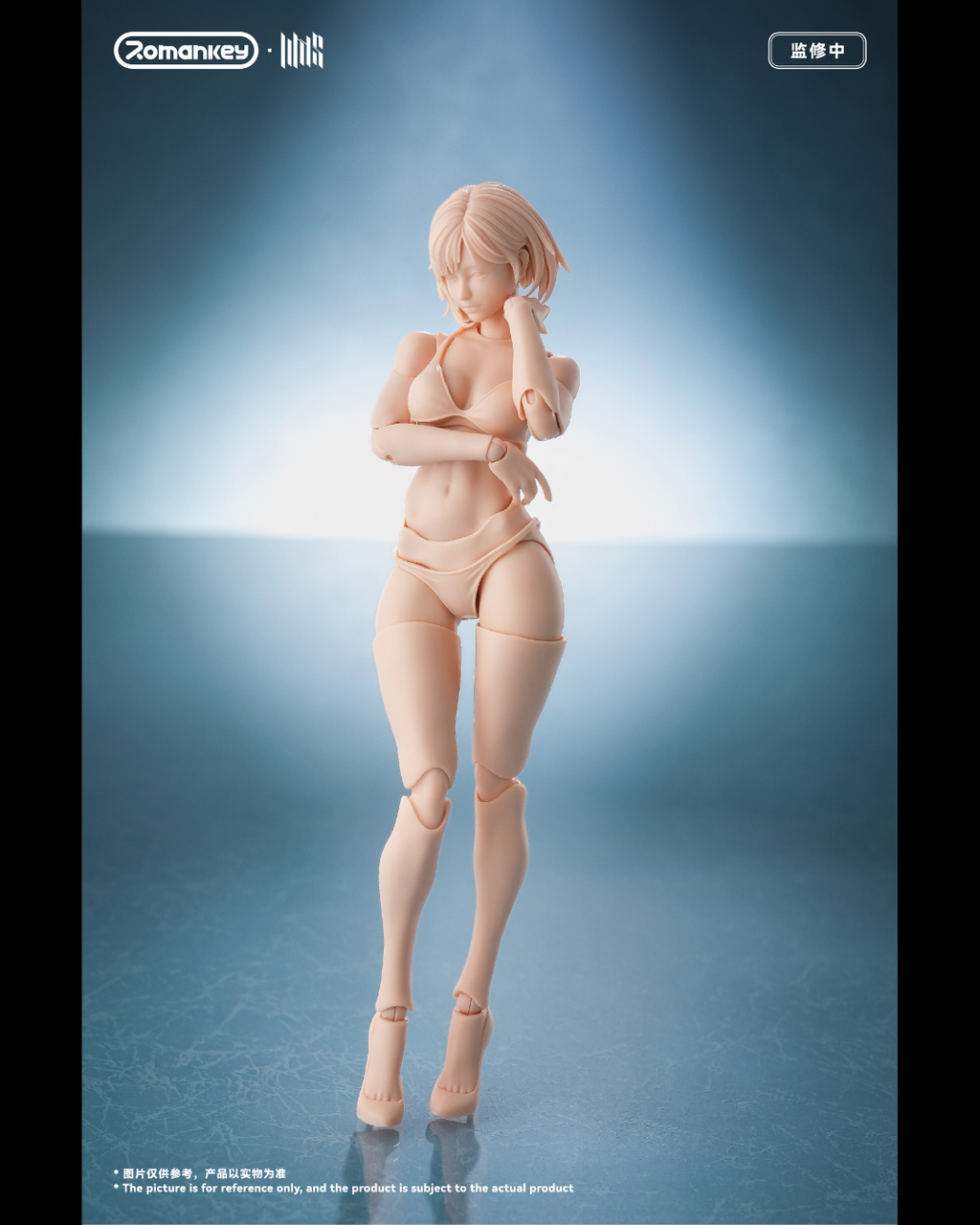 Romankey UMS004 1/12 Super Articulated Female Mia Figure (Unpainted)