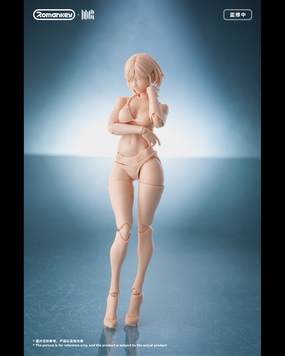 Romankey UMS004 1/12 Super Articulated Female Mia Figure (Unpainted)