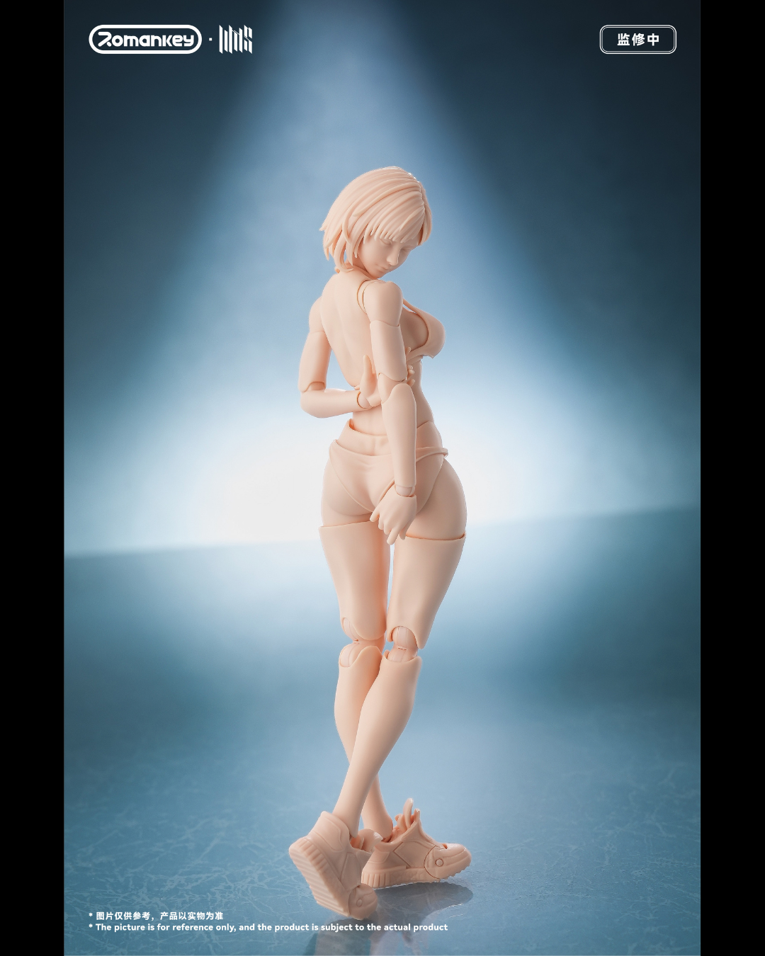 Romankey UMS004 1/12 Super Articulated Female Mia Figure (Unpainted)