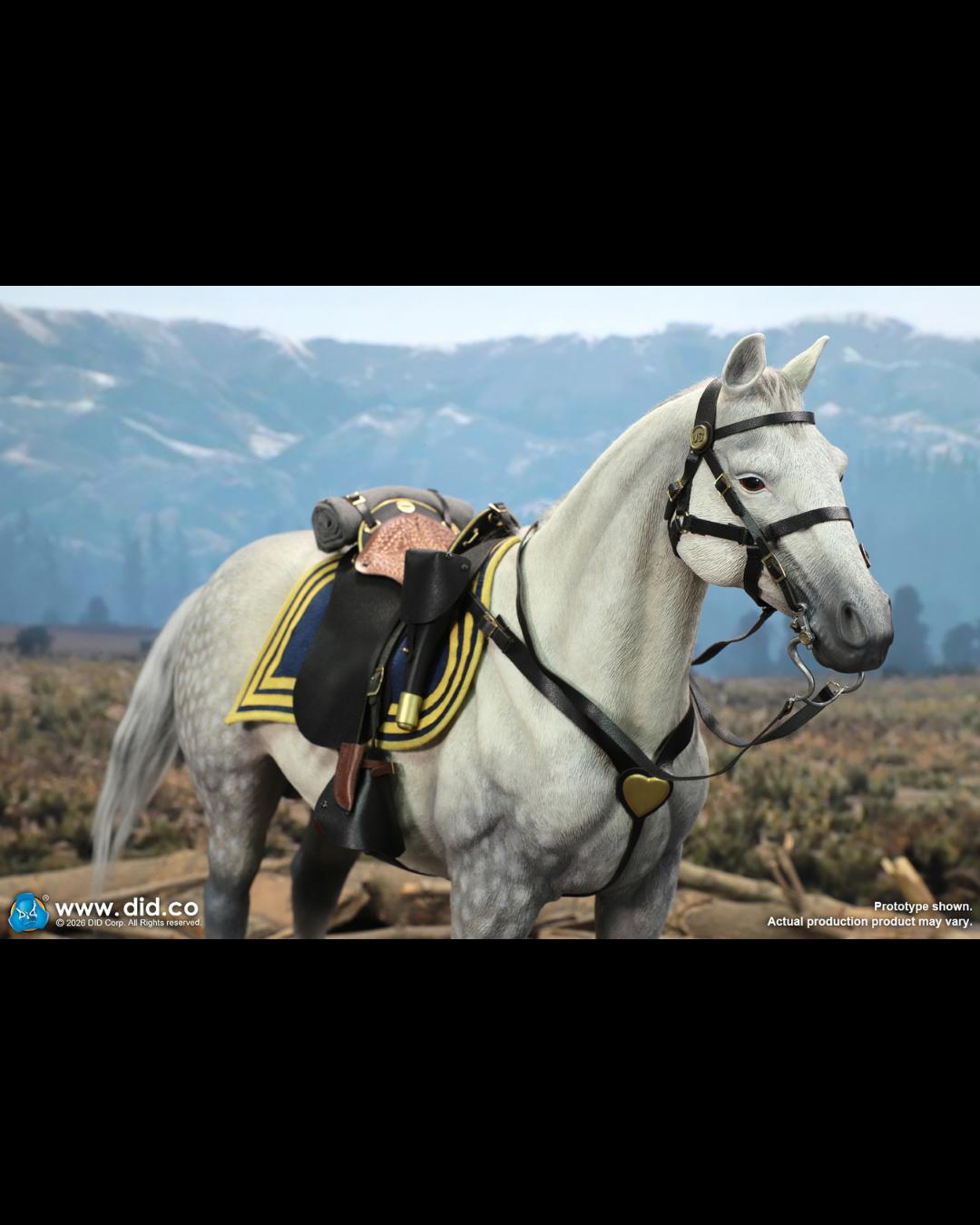 DID E60086 1/6 Civil War White War Horse (Standing)
