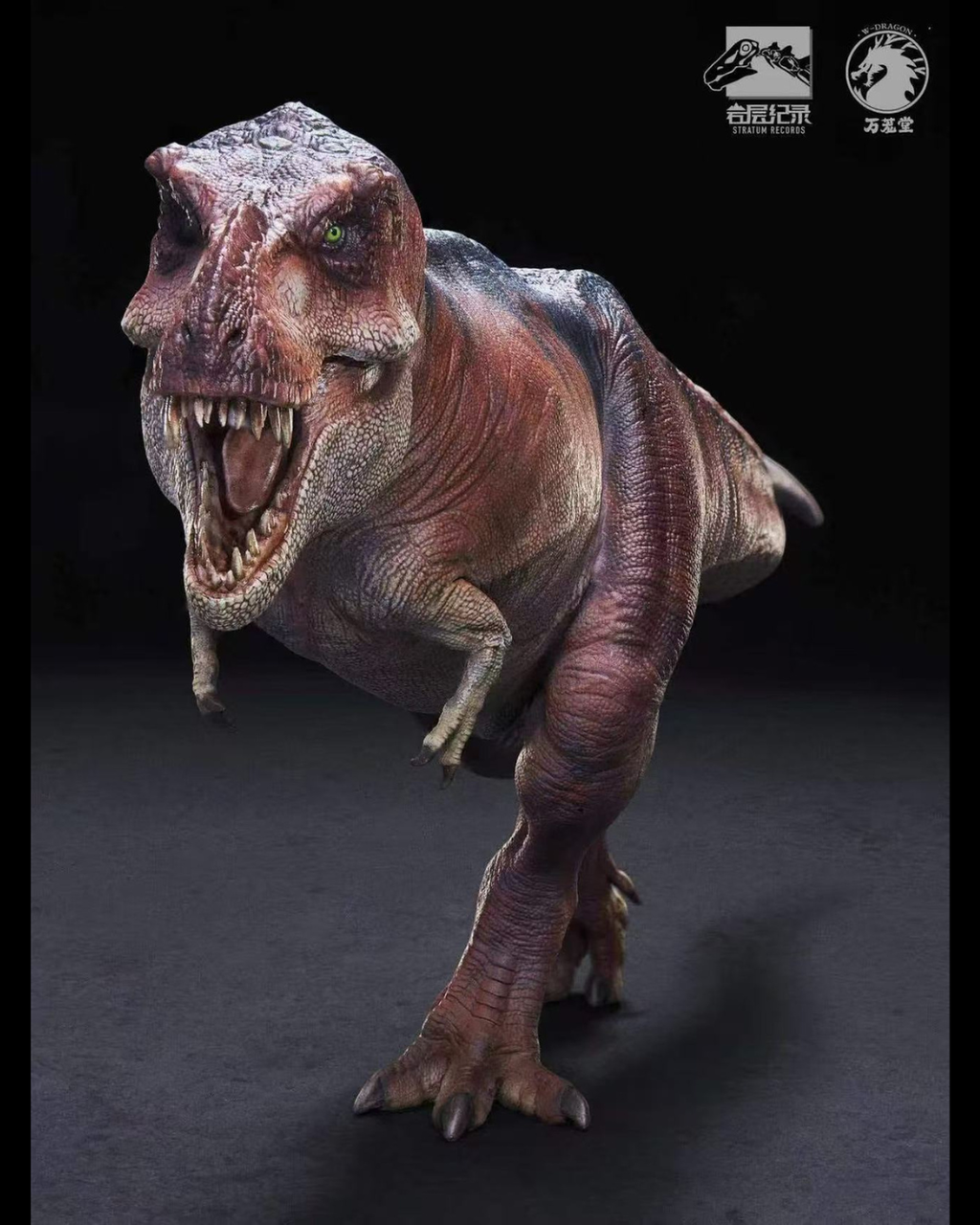 W-Dragon 1/35 Stratum Records Series Jurassic Dinosaur T-Rex Statue