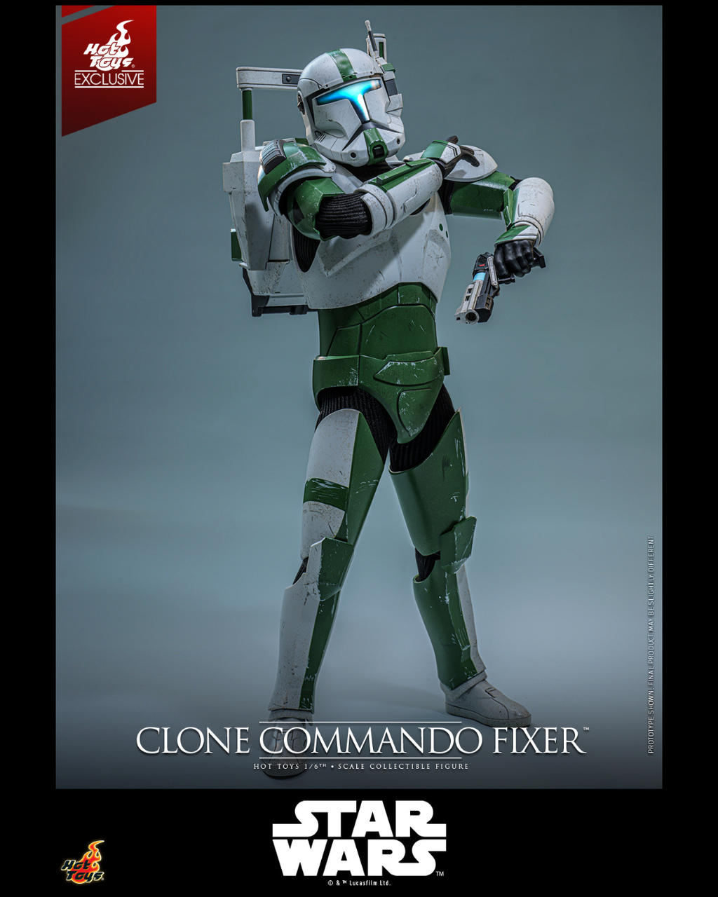 Hot Toys Exclusive TMS189 1/6 Star Wars : The Clone Wars - Clone Commando Fixer