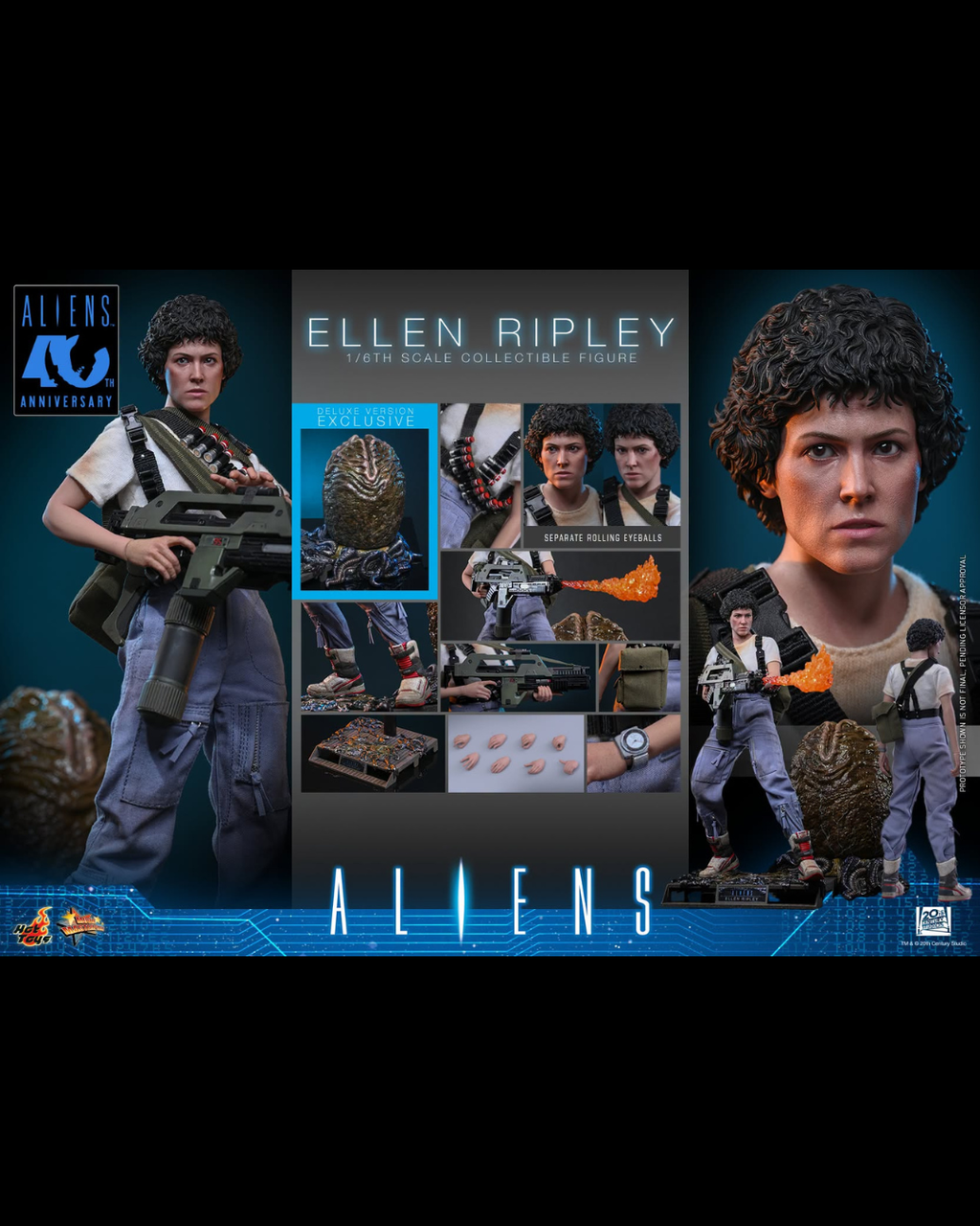 Hot Toys MMS895 1/6 Aliens (1986) Ellen Ripley (Deluxe Ver.)