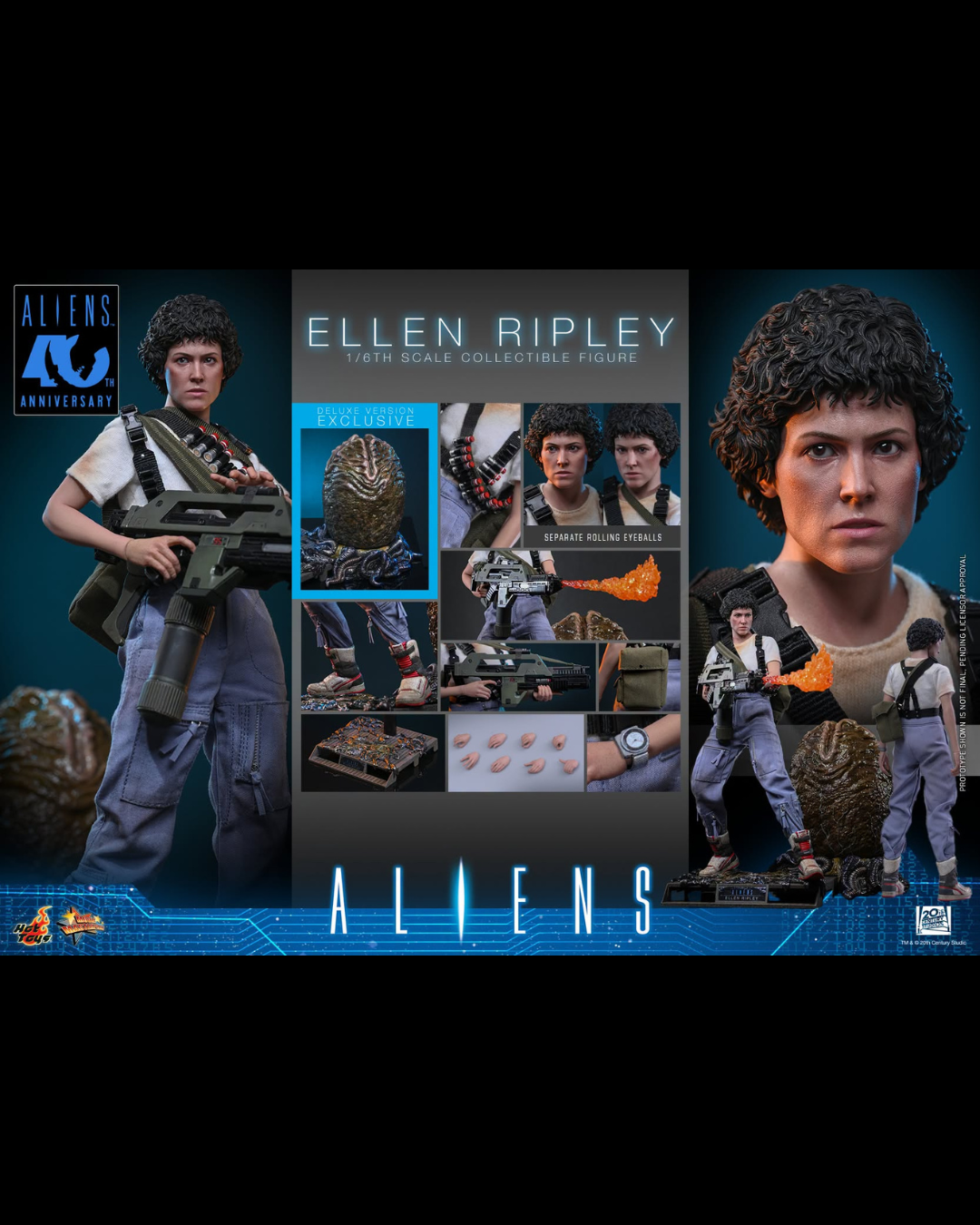 Hot Toys MMS895 1/6 Aliens (1986) Ellen Ripley (Deluxe Ver.)