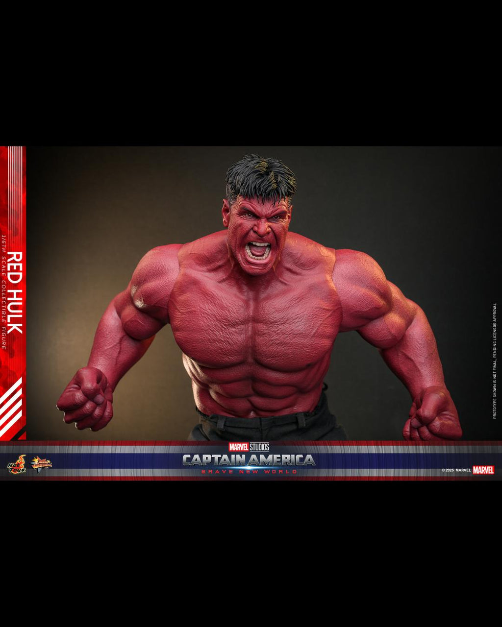 Hot Toys MMS797 1/6 Captain America : Brave New World Red Hulk