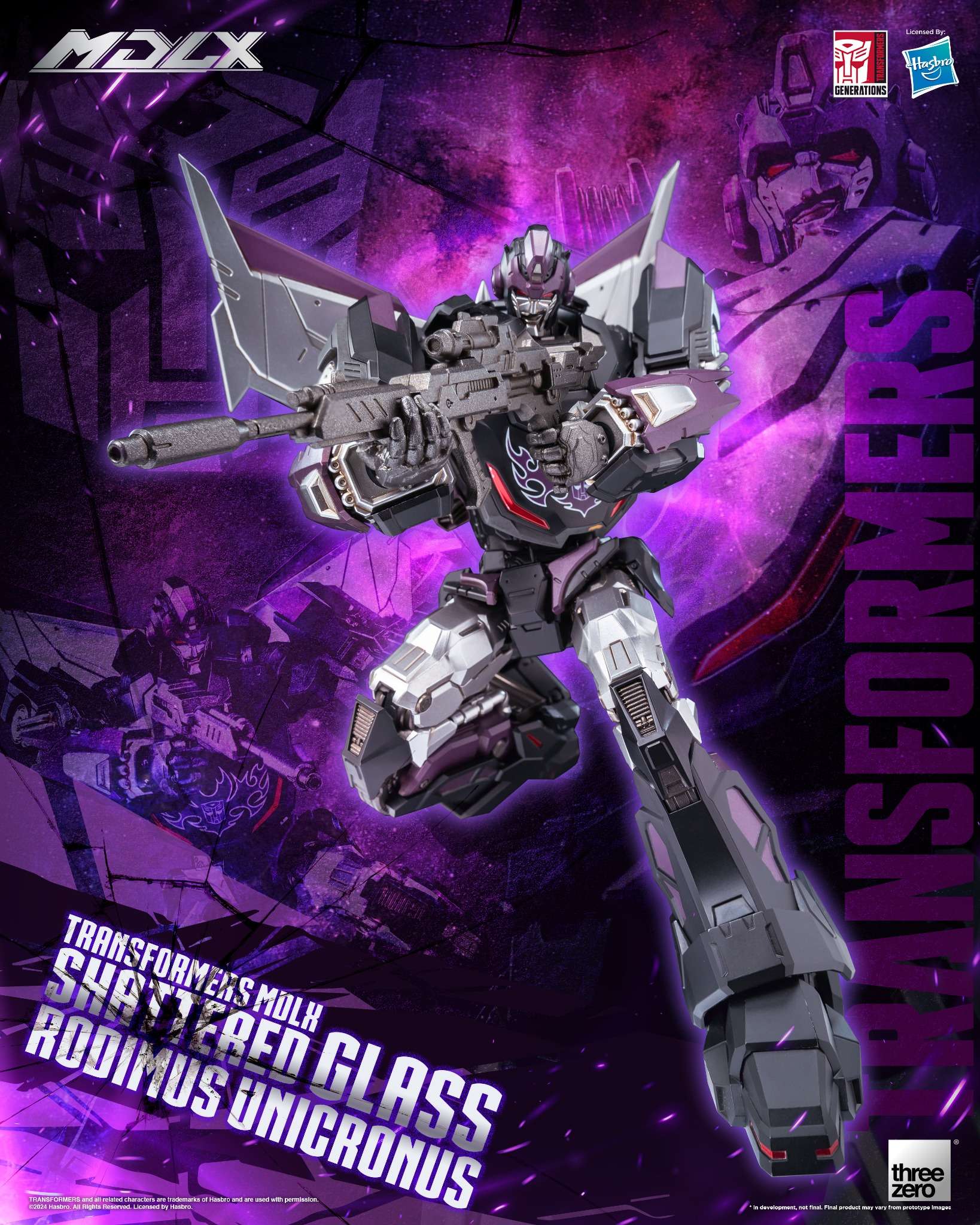 Threezero 3Z0717 Transformers - MDLX Shattered Glass Rodimus Unicronus
