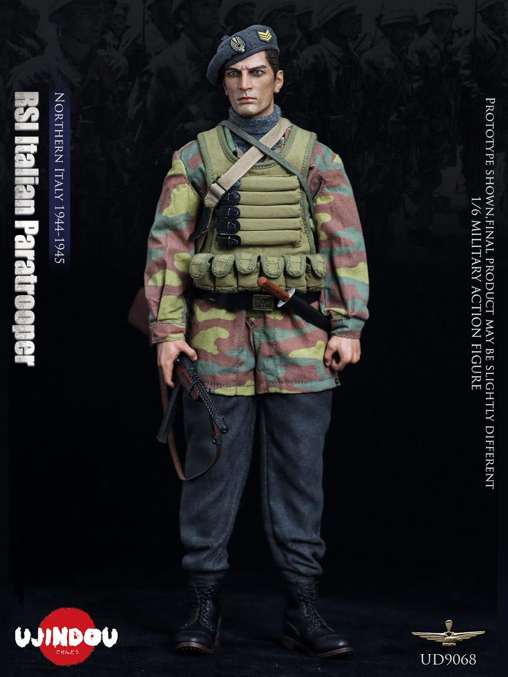 UJINDOU UD9068 1/6 WWII RSI Italian Paratrooper (Northern Italy 1944-1945)