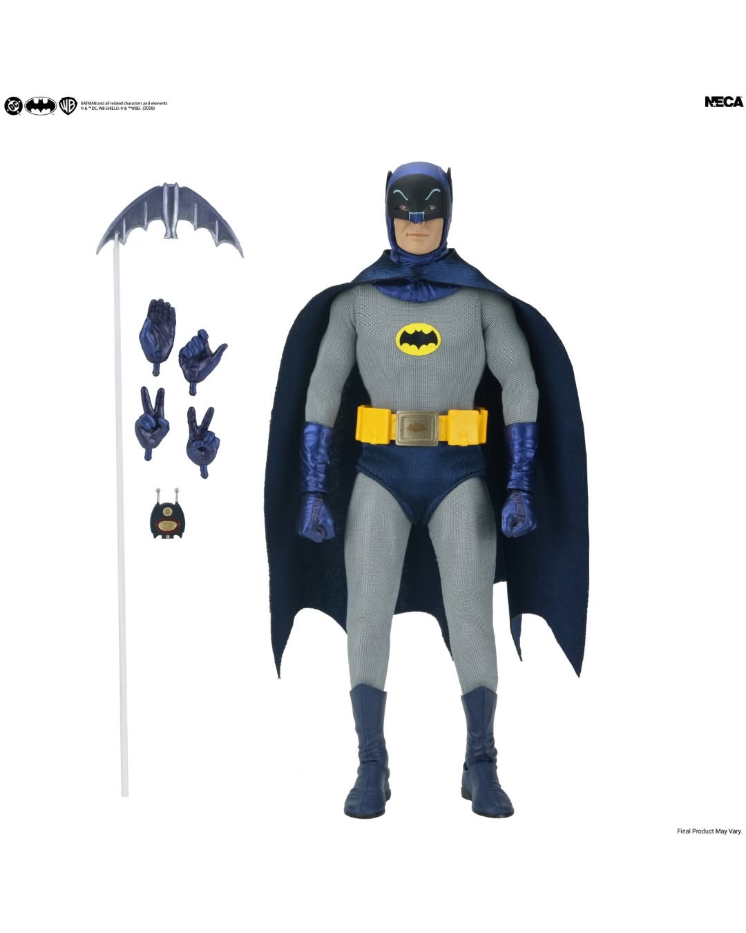 NECA 8” Scale Batman (1966 TV Show) - Batman (Clothed Figure)