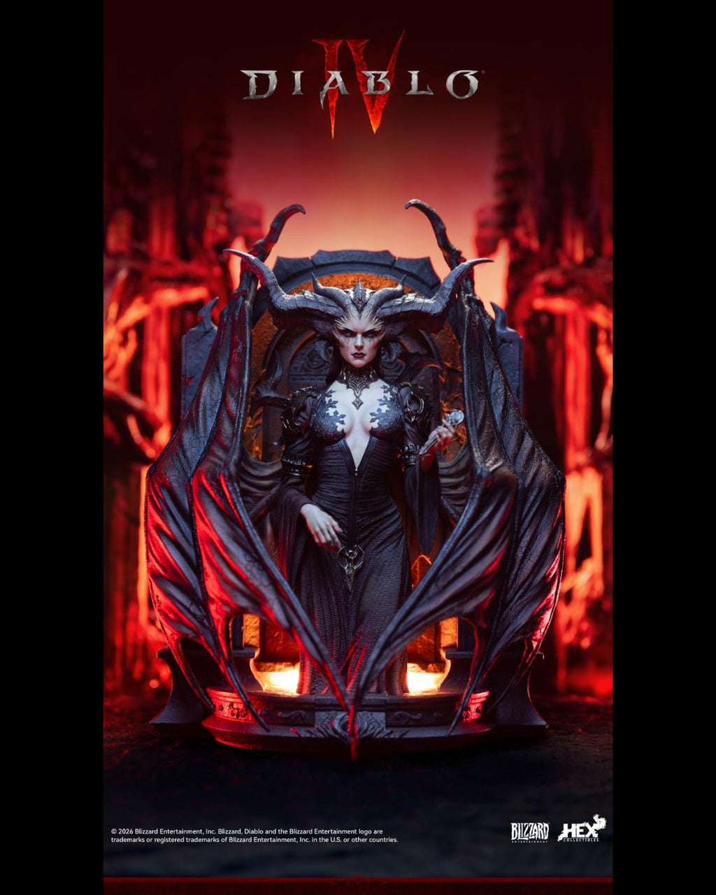 HEX Collectibles x Blizzard HEXDBF02 Entertainment Diablo IV : Lilith Statue