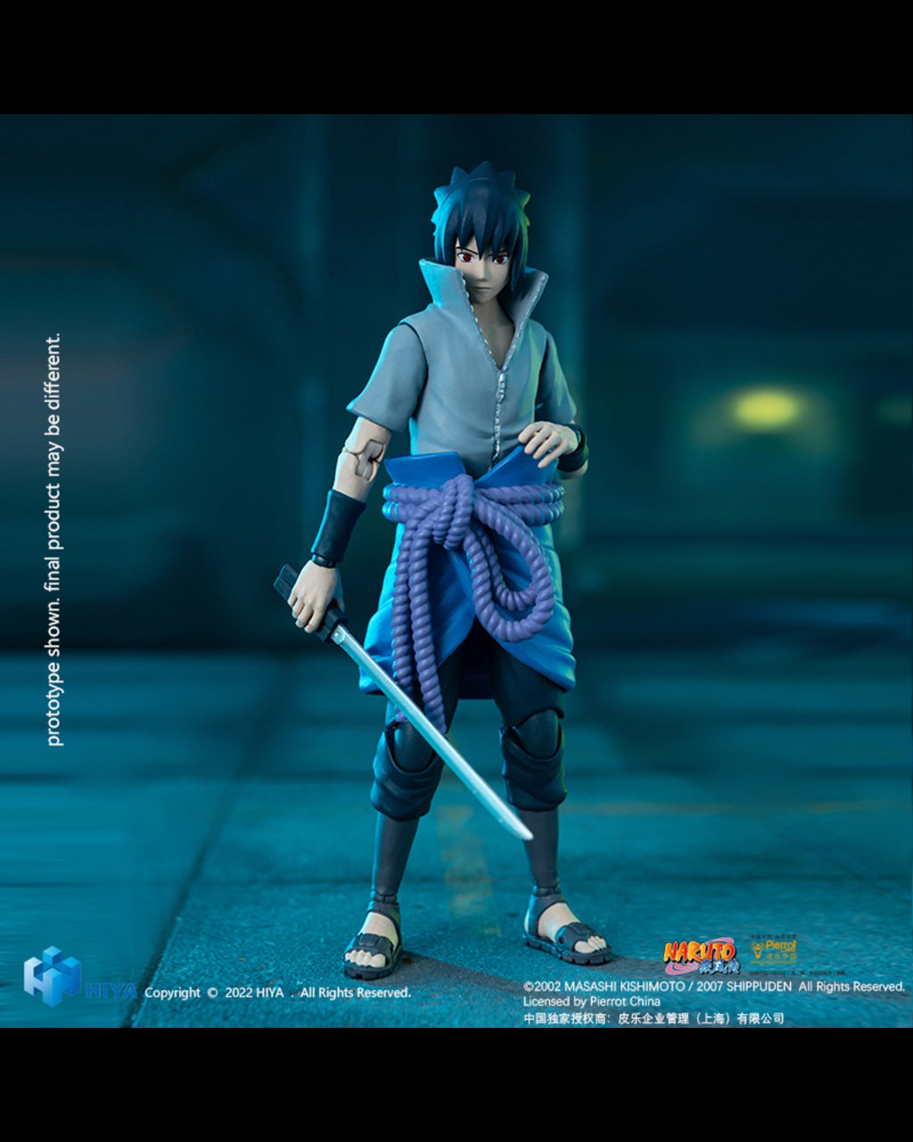 Hiya Toys EBN0036 Basic Naruto Shippuden 1/12 Sasuke Uchiha