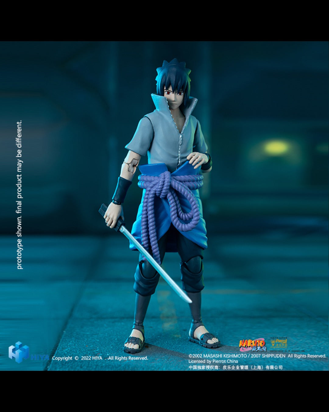 Hiya Toys EBN0036 Basic Naruto Shippuden 1/12 Sasuke Uchiha