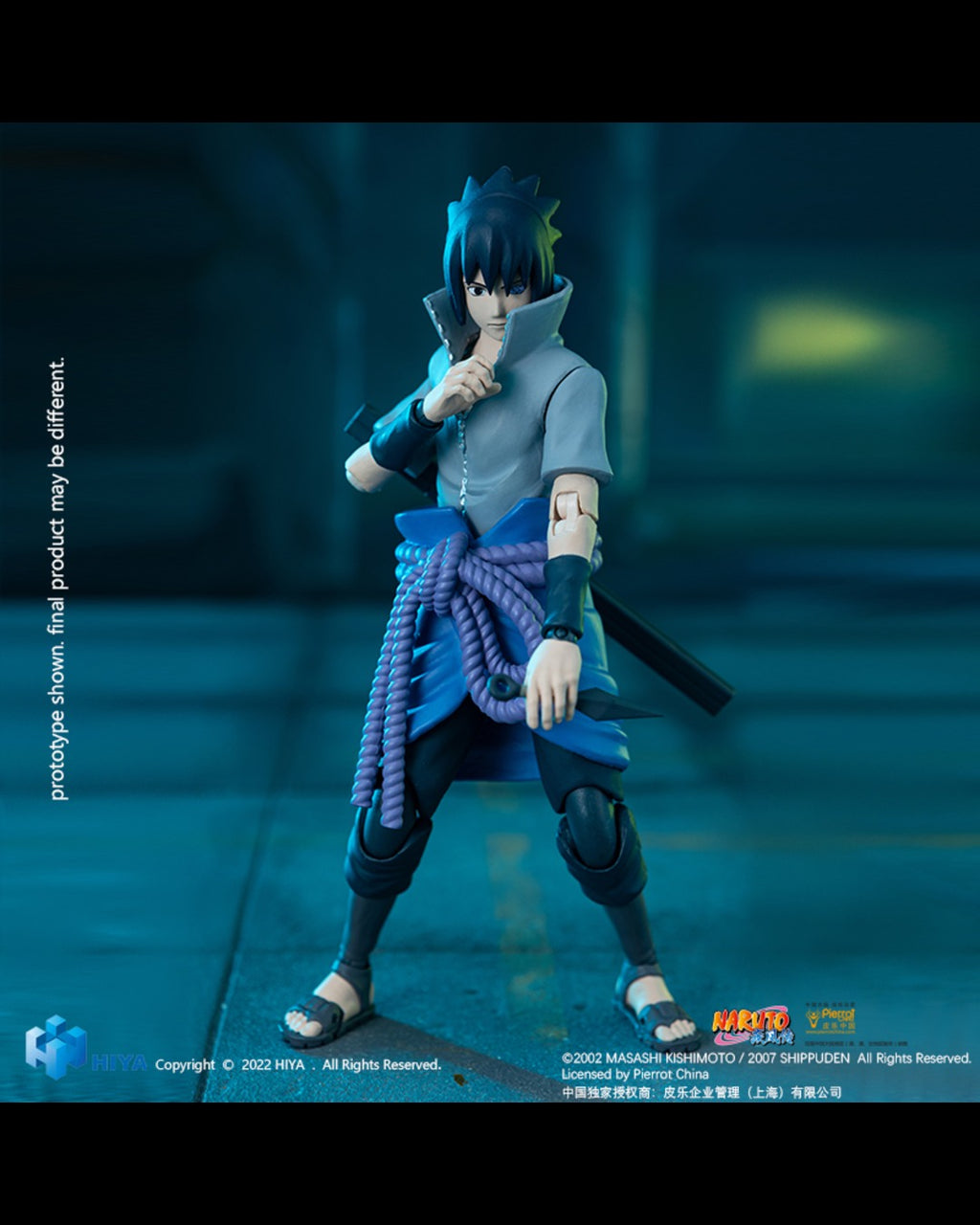 Hiya Toys EBN0036 Basic Naruto Shippuden 1/12 Sasuke Uchiha