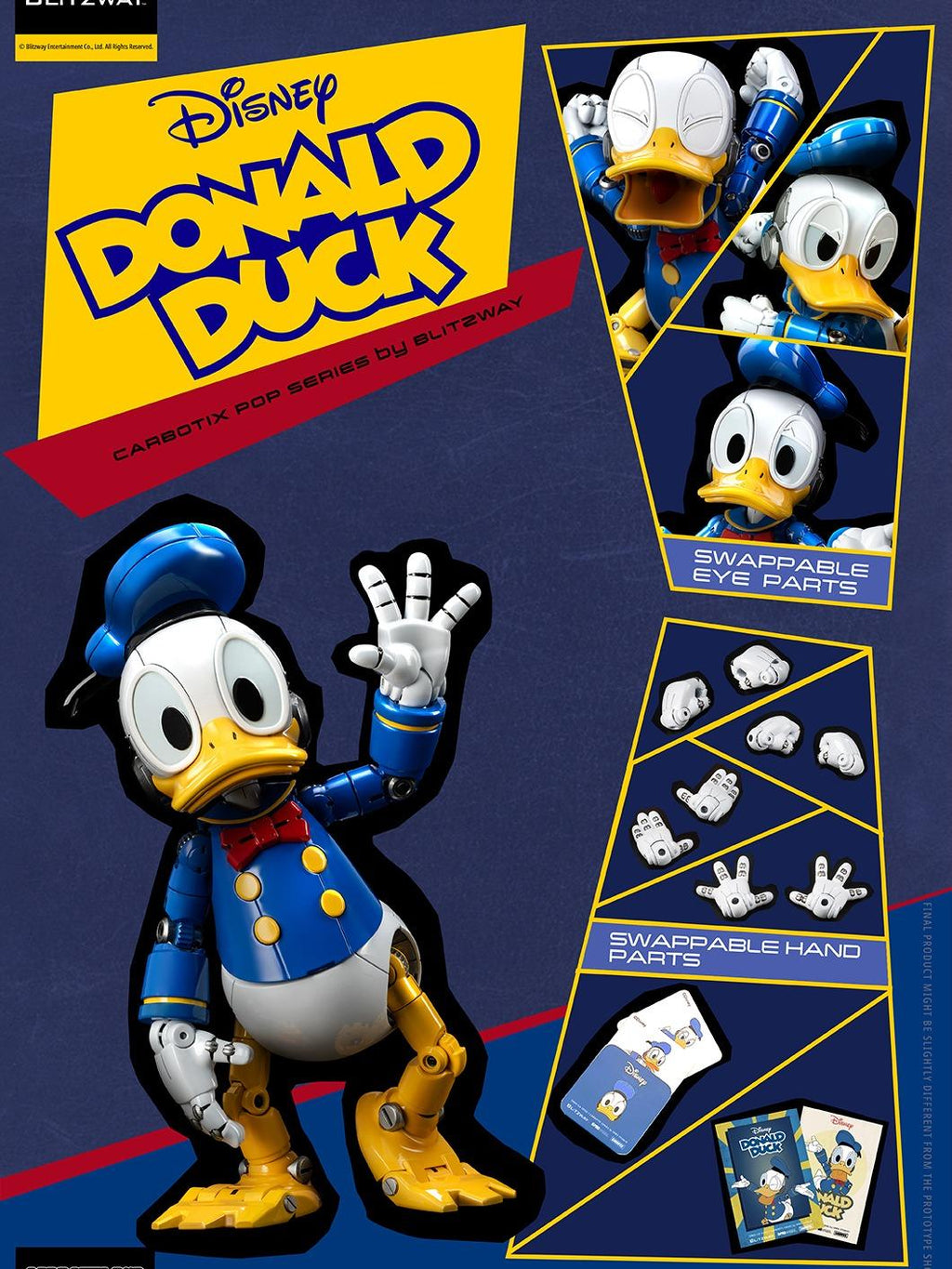 Blitzway 5PRO-CA-10502 Disney Carbotix Donald Duck (Re-Run)