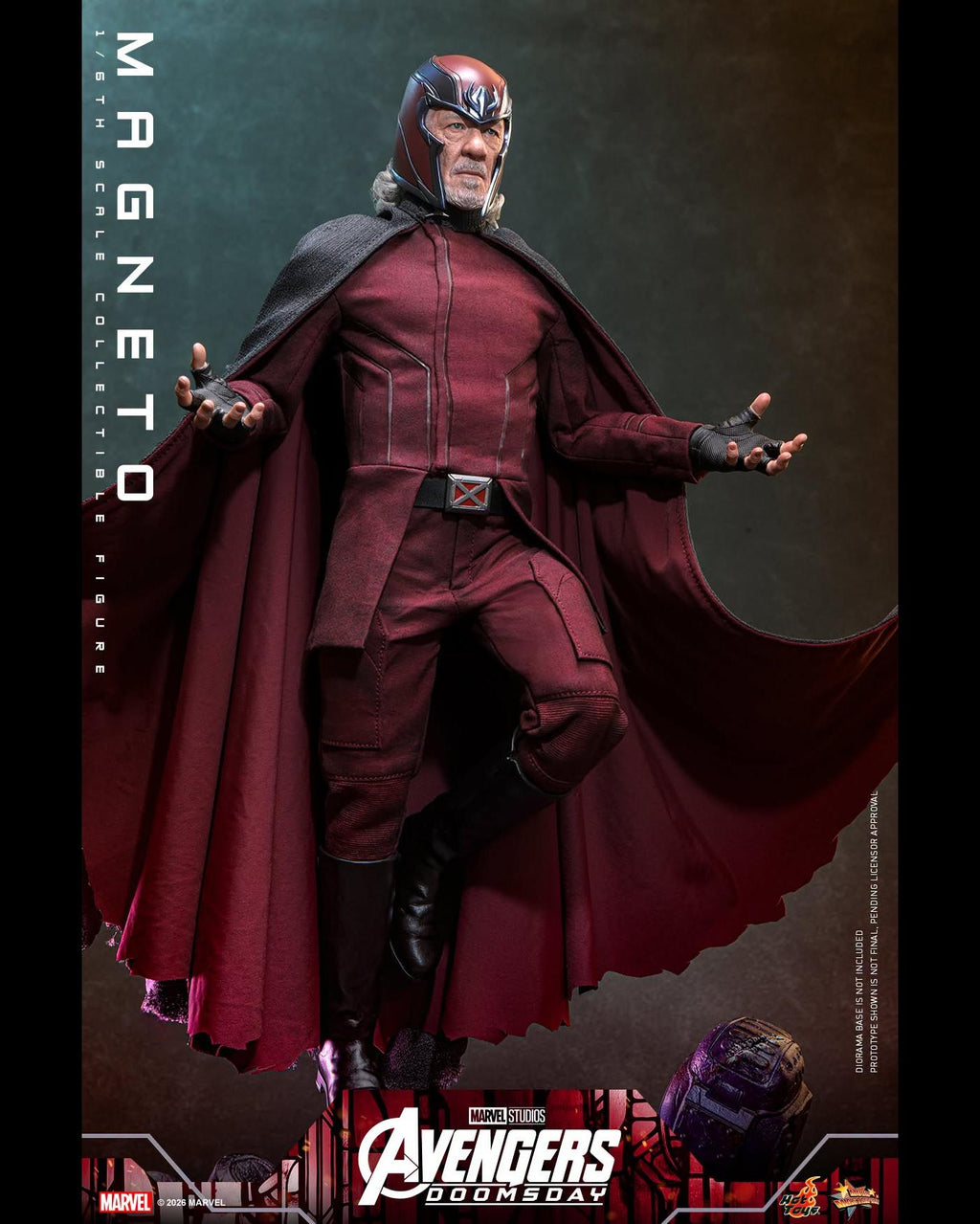 Hot Toys MMS912 1/6 Avengers Doomsday Magneto (Regular Ver.)