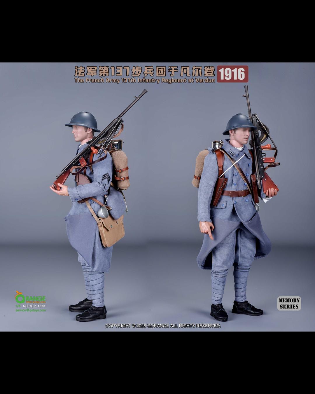 QORANGE TOYS QOM-1070 1/6 The French Army 137th Infantry Regiment at Verdun (1916)