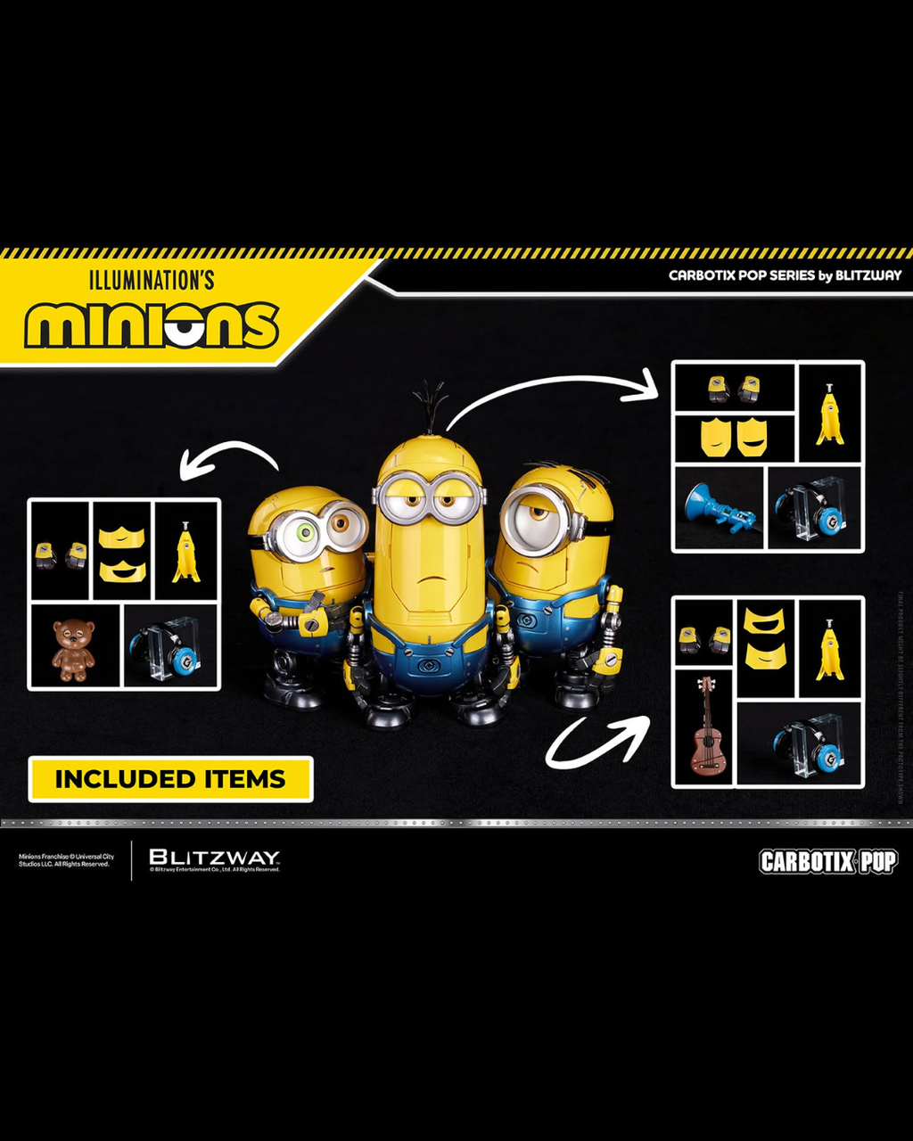 Blitzway BW-CA-11404 Carbotix Pop : Minions - Bob Stuart & Kevin (DX Ver.)