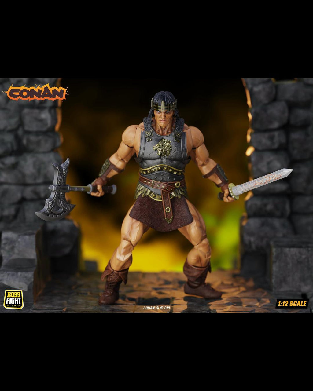 Boss Fight Studio Epic HACKS CTB006 1/12 Conan - King Conan : Ruler of Aquilonia