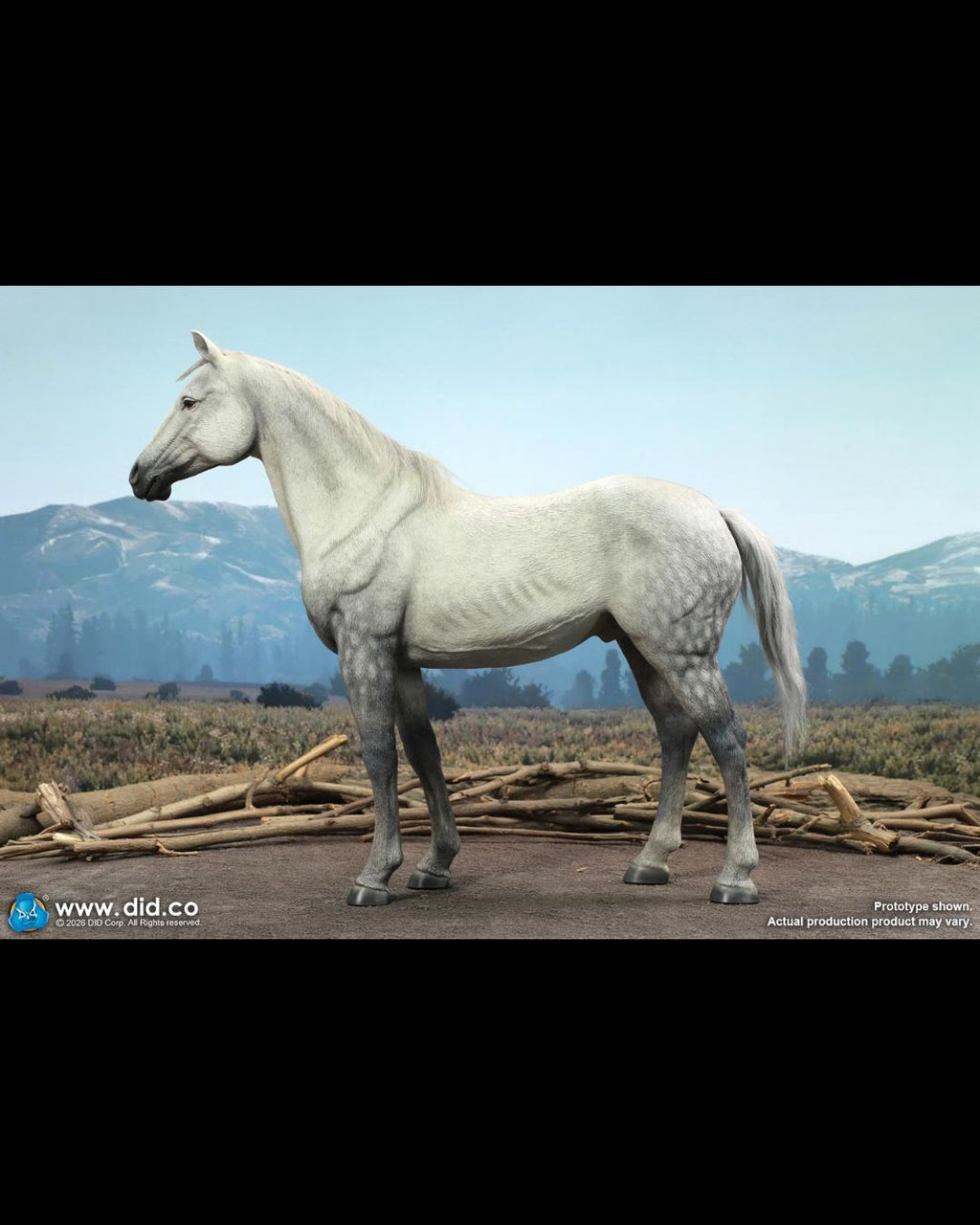 DID E60086 1/6 Civil War White War Horse (Standing)