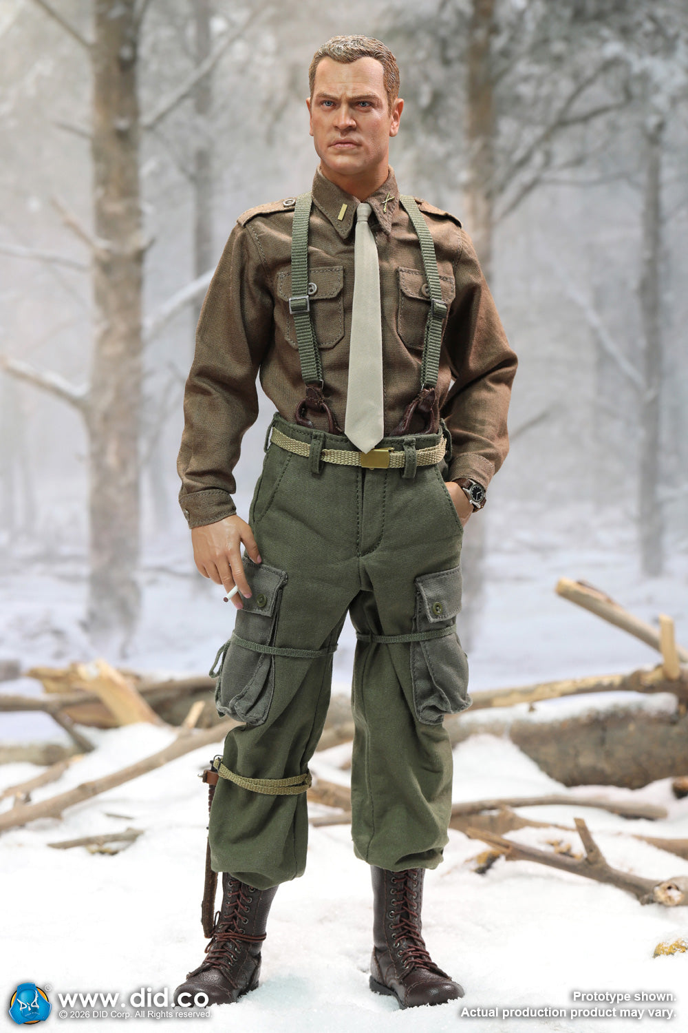 DID A80199 1/6 WWII US Army 101st Airborne Division 506th PIR - Lieutenant Buck