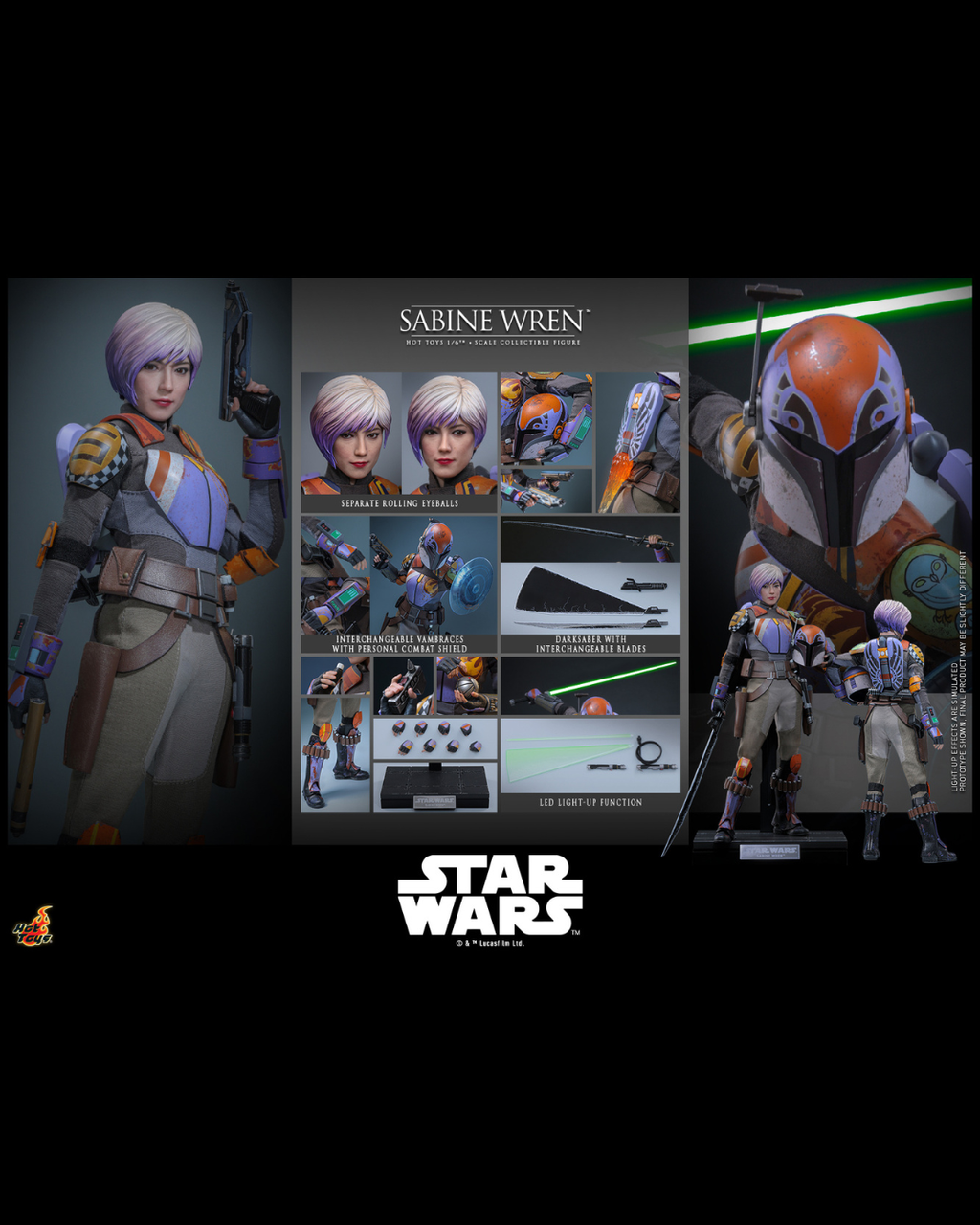 Hot Toys TMS171 1/6 Star Wars : Rebels - Sabine Wren