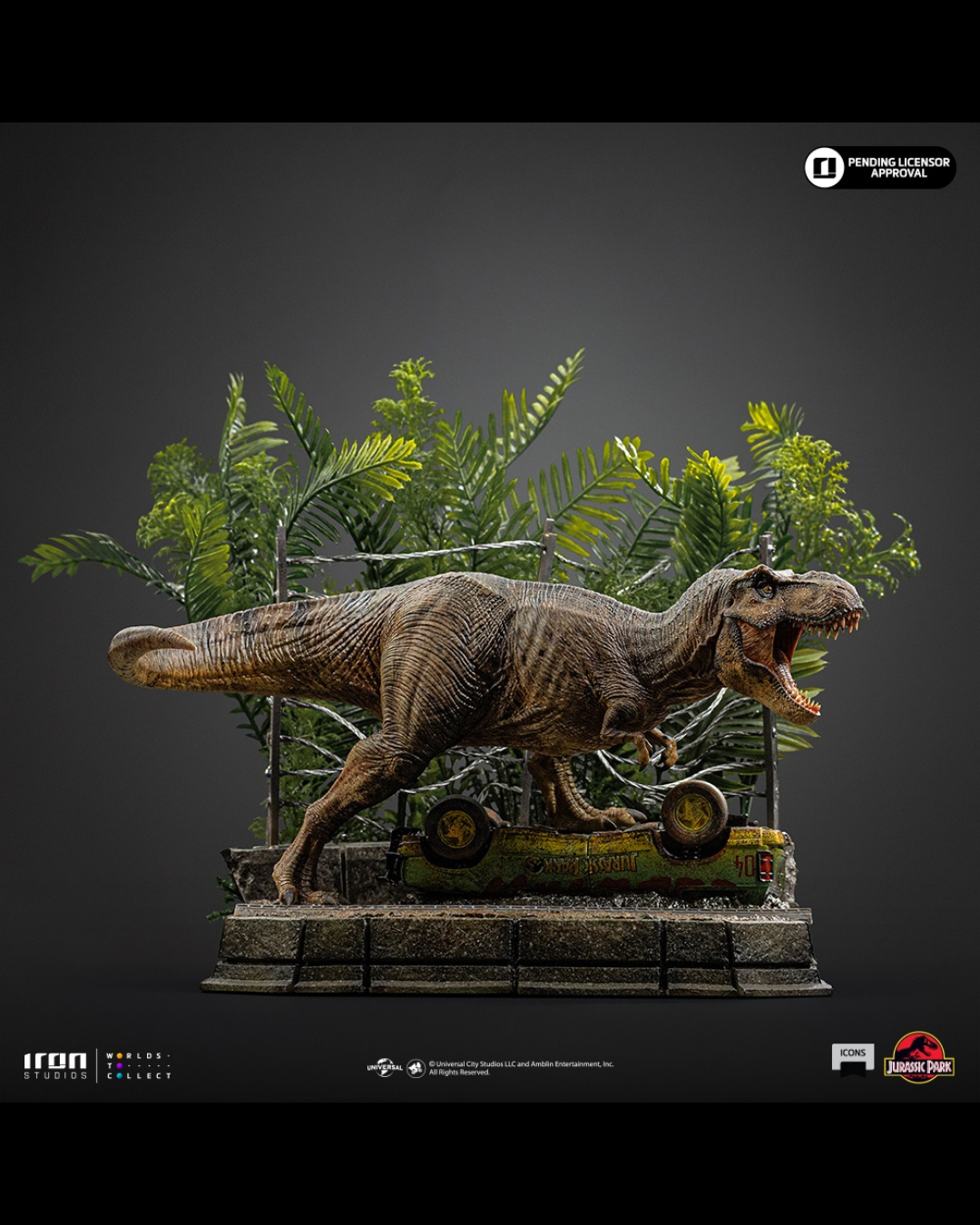 Iron Studios ICONS 1/10 Jurassic Park - T-Rex Breakout Set A