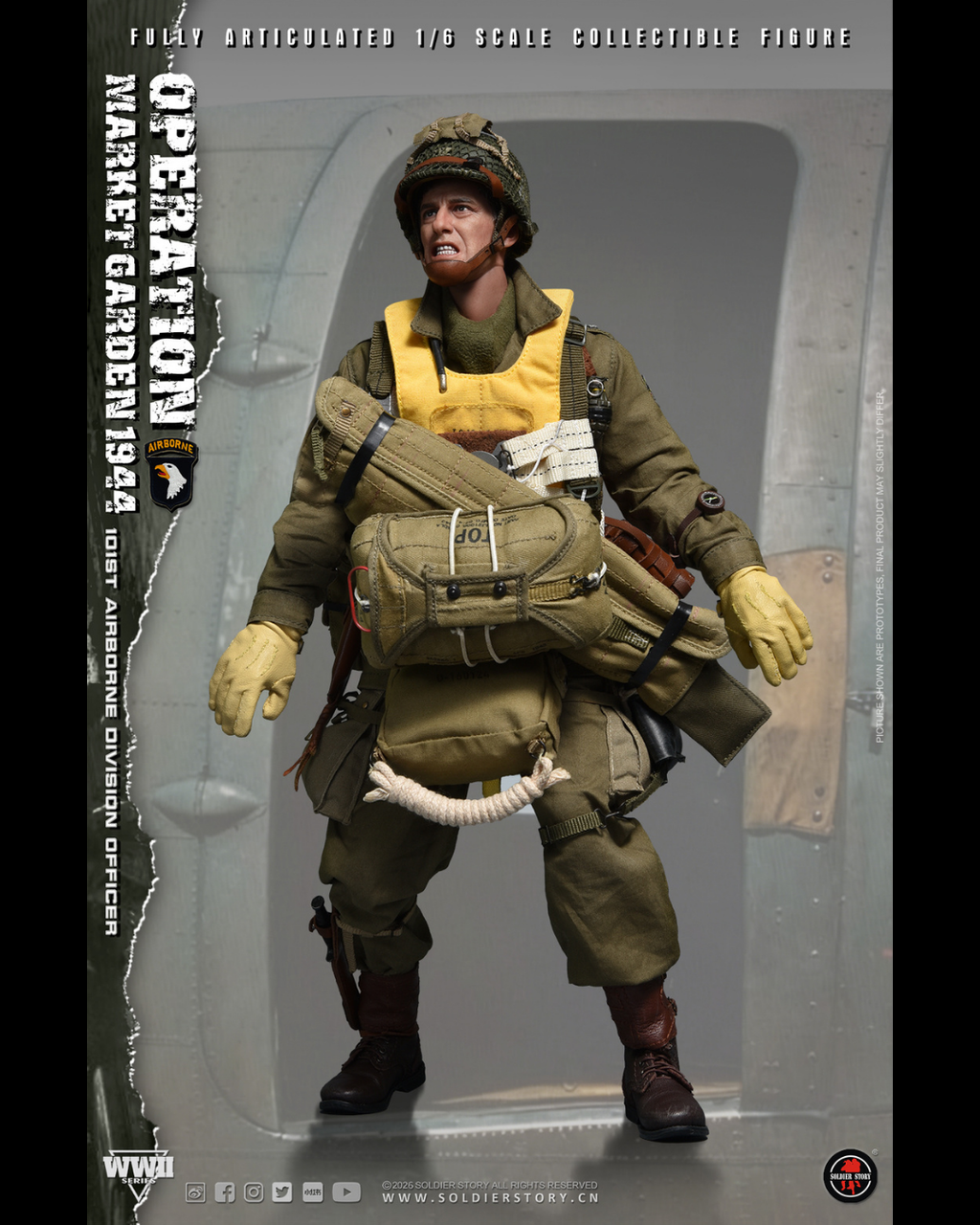 Soldier Story SS145 1/6 WWII Operation Market Garden U.S. Army 101st Airborne Division Officer