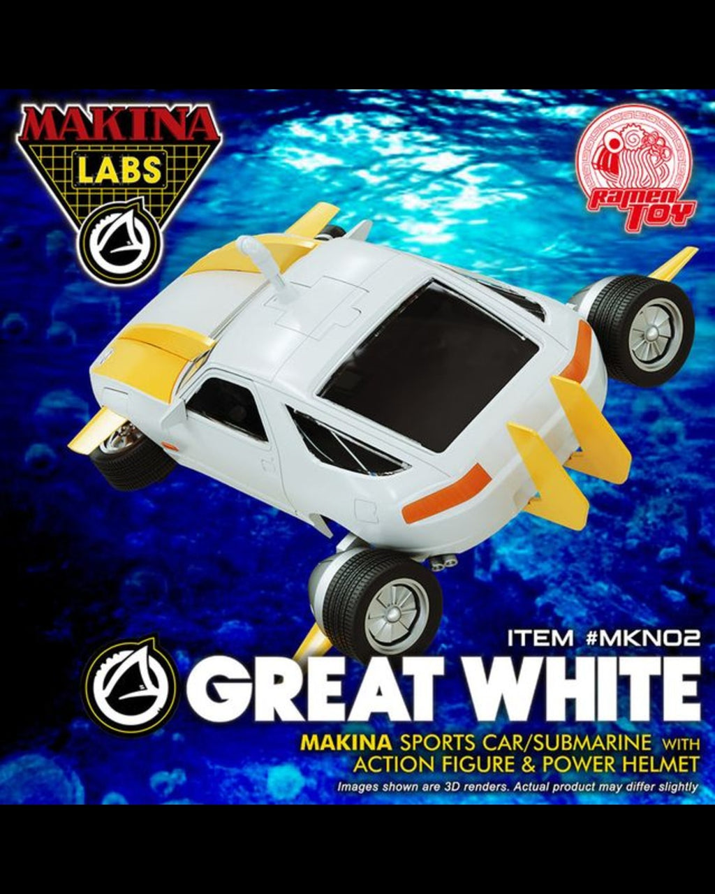 Ramen Toy MKN02 Makina Labs The Great White
