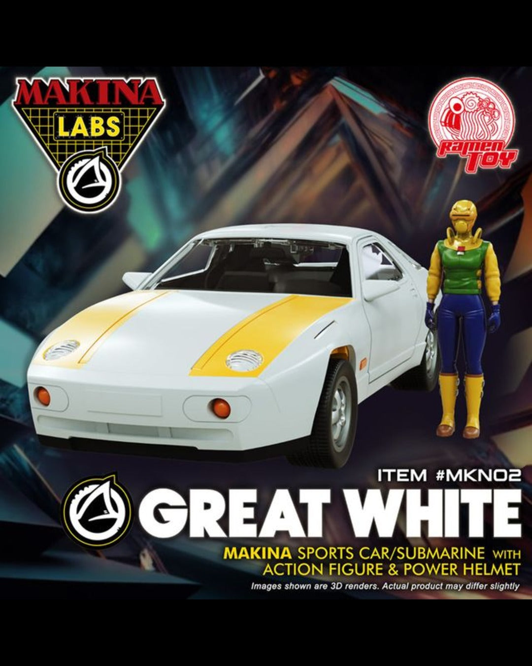 Ramen Toy MKN02 Makina Labs The Great White