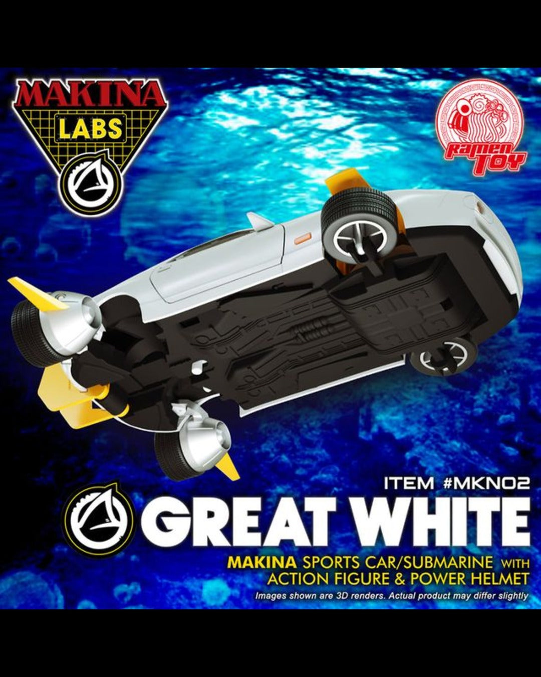 Ramen Toy MKN02 Makina Labs The Great White