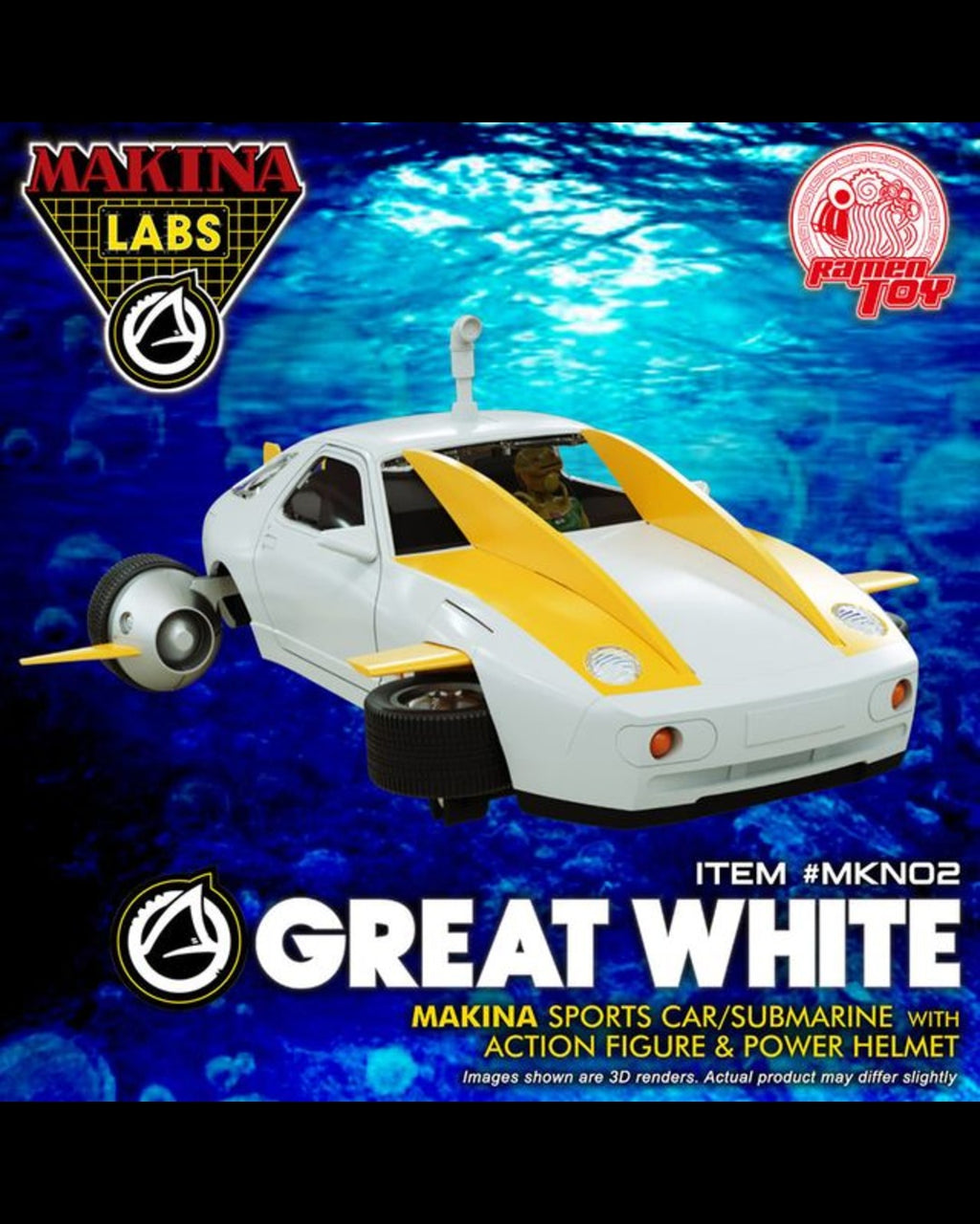 Ramen Toy MKN02 Makina Labs The Great White