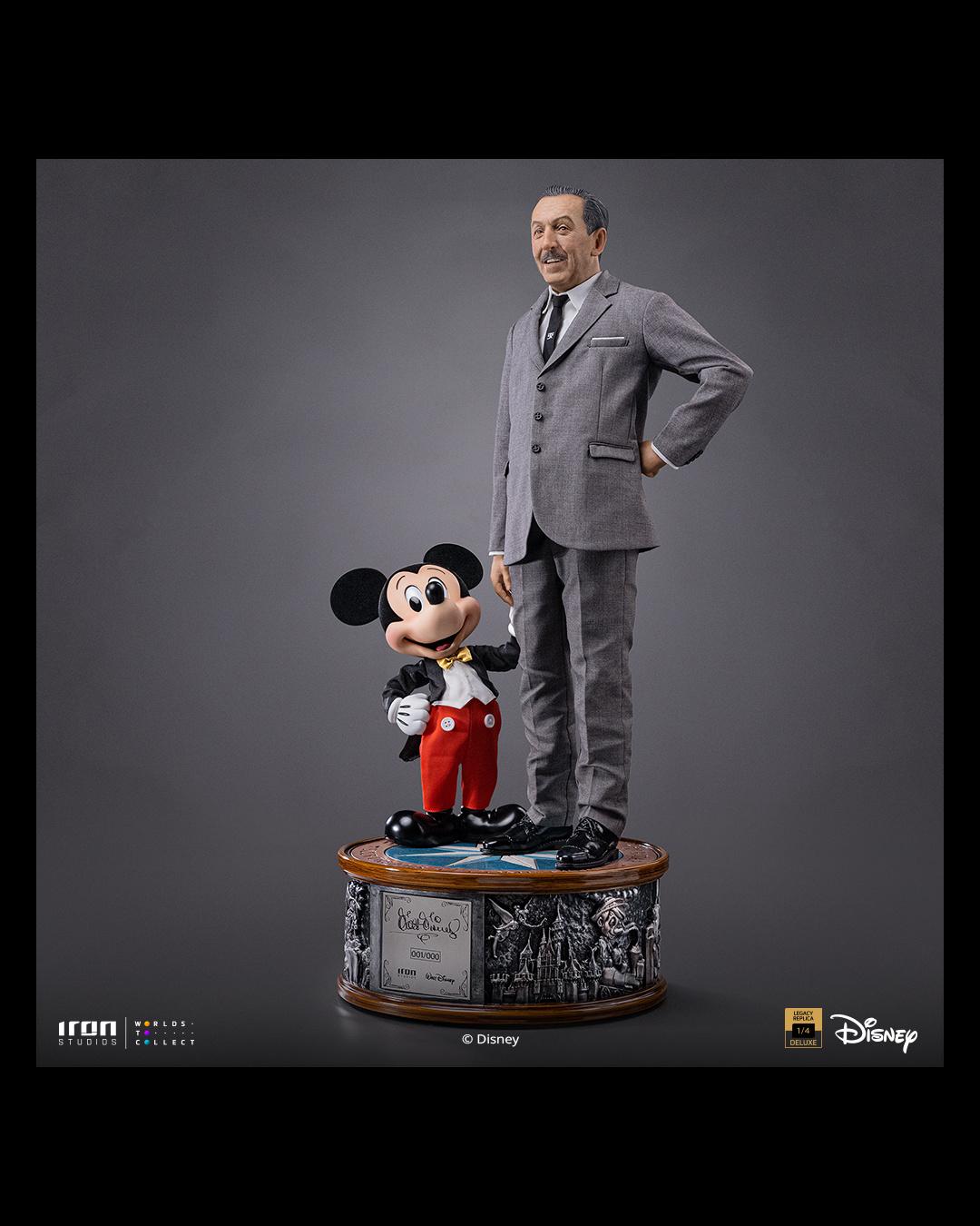 Iron Studios Legacy Replica 1/4 Walt Disney & Mickey Mouse (Deluxe)