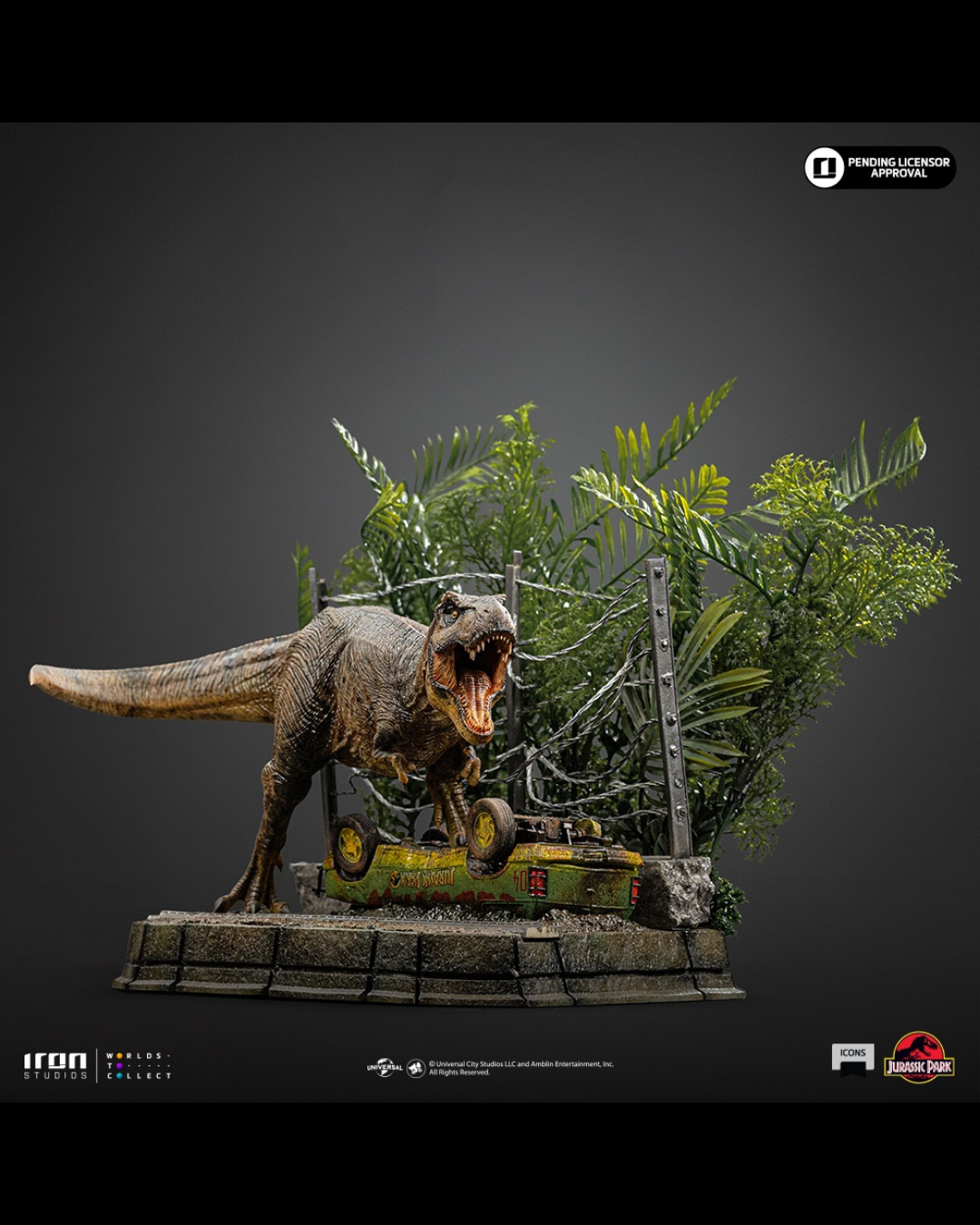 Iron Studios ICONS 1/10 Jurassic Park - T-Rex Breakout Set A