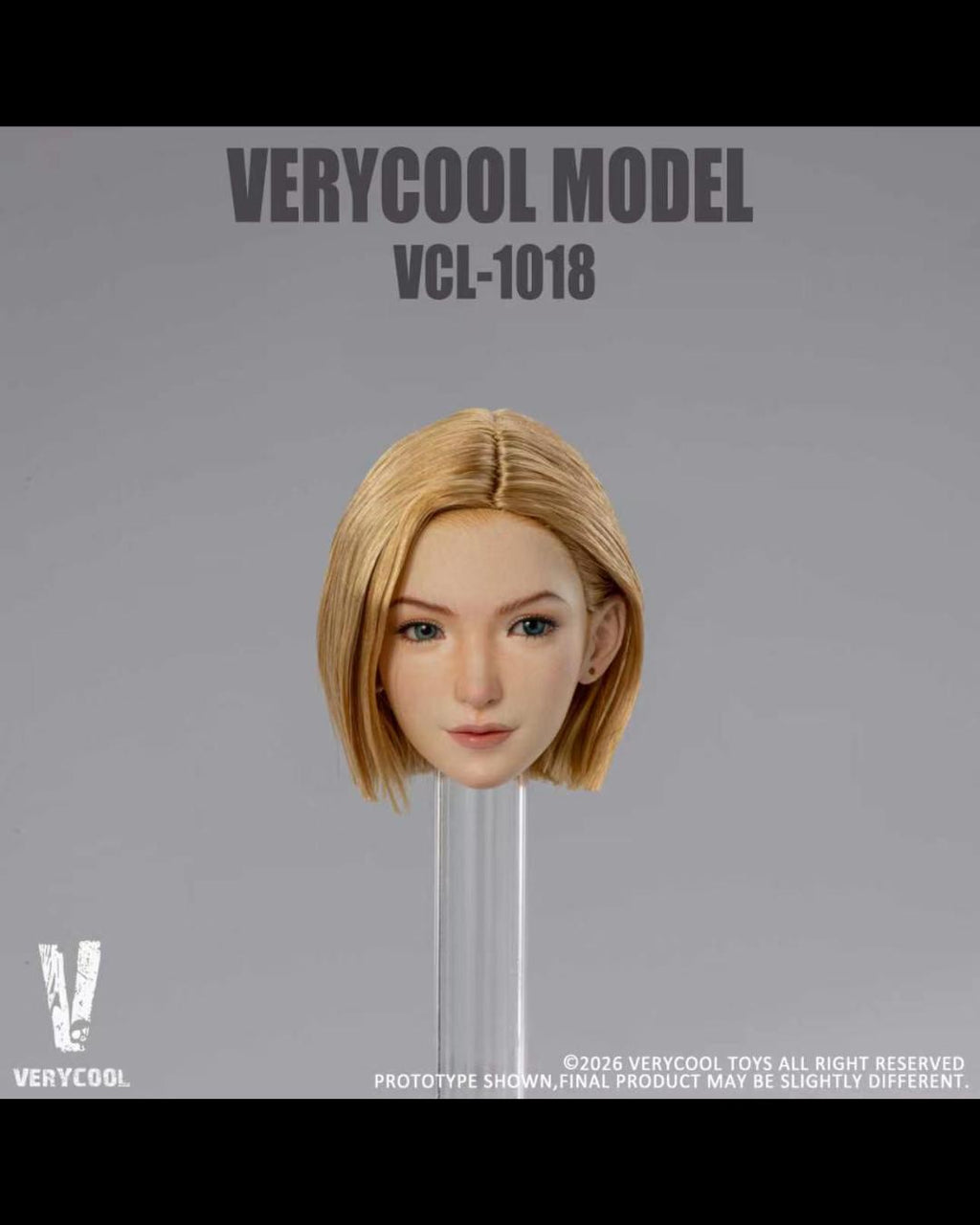 VERYCOOL VCL-1018 1/6 Female Head Sculpture (Movable Eyes)