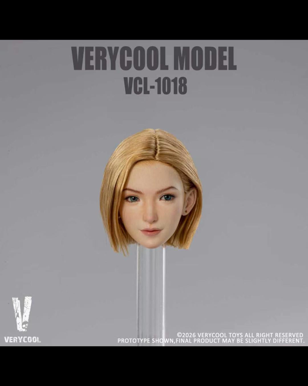 VERYCOOL VCL-1018 1/6 Female Head Sculpture (Movable Eyes)