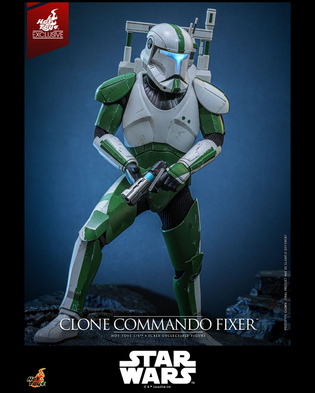 Hot Toys Exclusive TMS189 1/6 Star Wars : The Clone Wars - Clone Commando Fixer