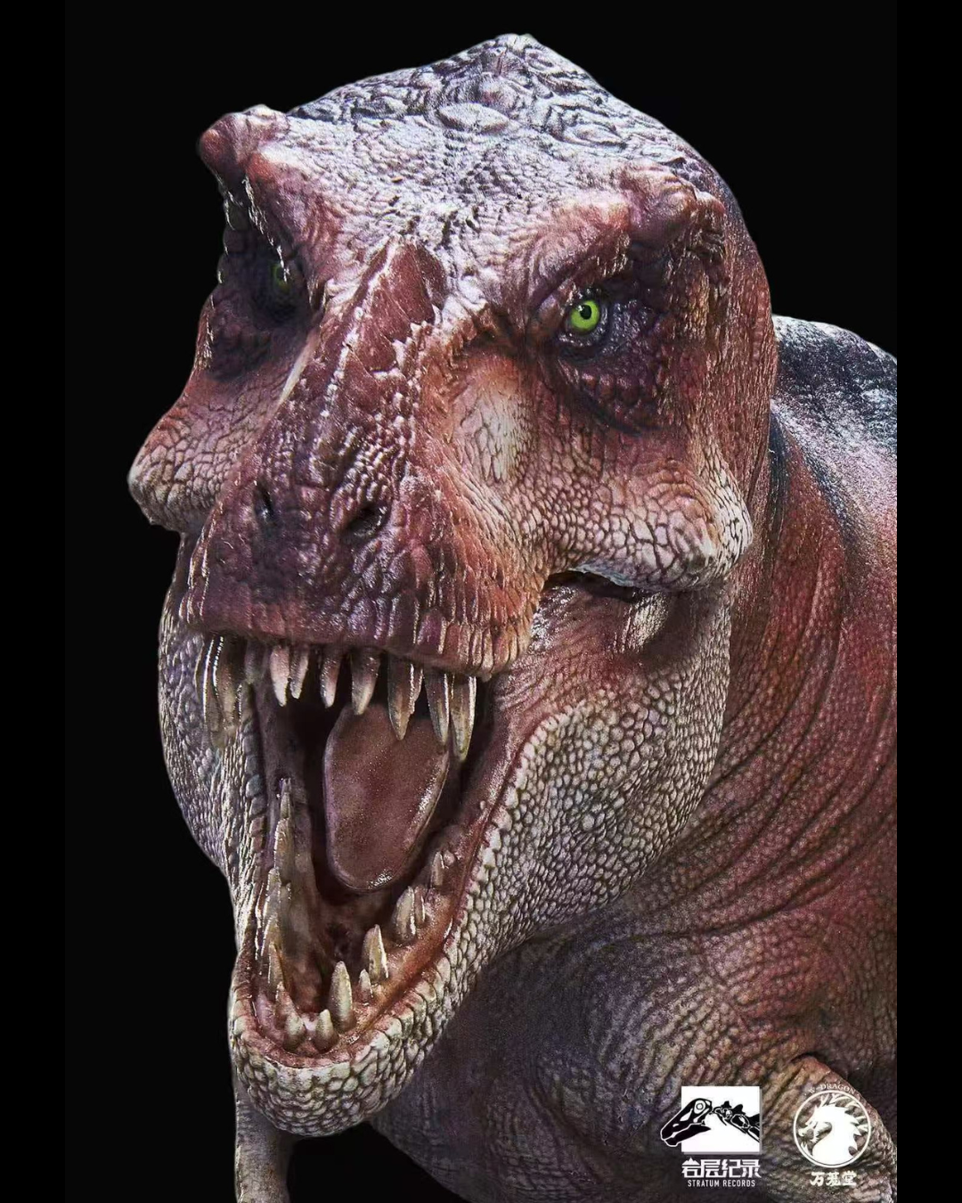 W-Dragon 1/35 Stratum Records Series Jurassic Dinosaur T-Rex Statue
