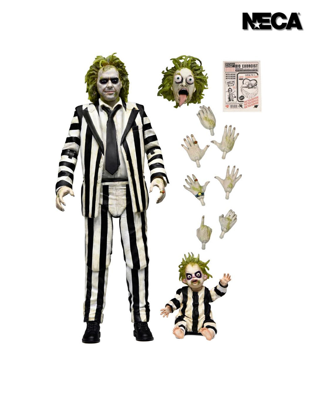 NECA 7" Scale Beetlejuice Beetlejuice Ultimate Beetlejuice (Striped Suit)