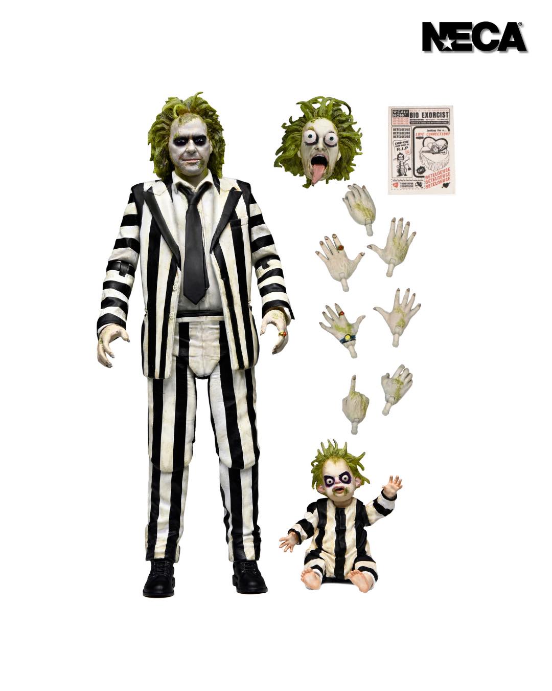 NECA 7" Scale Beetlejuice Beetlejuice Ultimate Beetlejuice (Striped Suit)