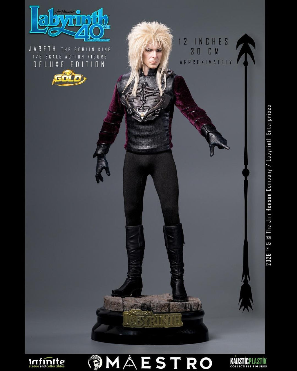 Infinite 1/6 Labyrinth Jareth the Goblin King (Deluxe Gold Edition)