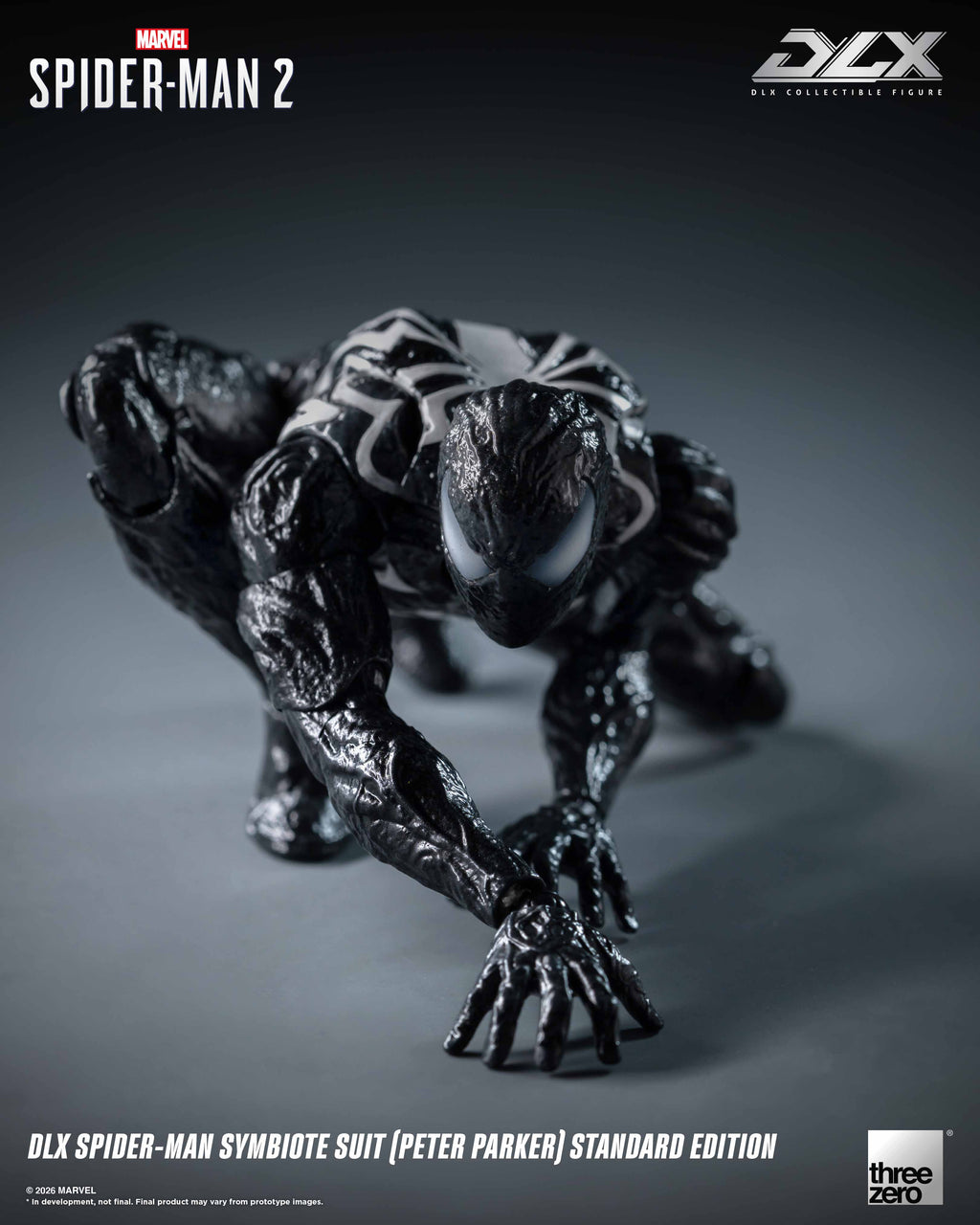 Threezero 3Z0966 Marvel's Spider-Man 2 DLX Spider-Man Symbiote Suit (Peter Parker) Standard Edition