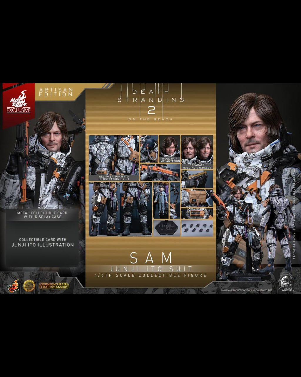 Hot Toys Exclusive VGM90AE 1/6 Death Stranding 2 On the Beach - Sam (Junji Ito Suit) (Artisan Edition)