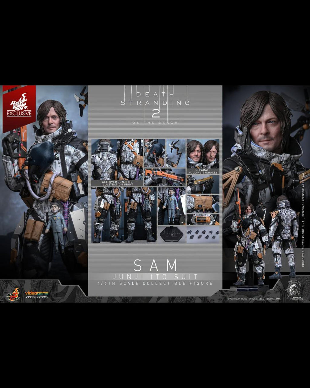 Hot Toys Exclusive VGM89 1/6 Death Stranding 2 On the Beach - Sam (Junji Ito Suit)