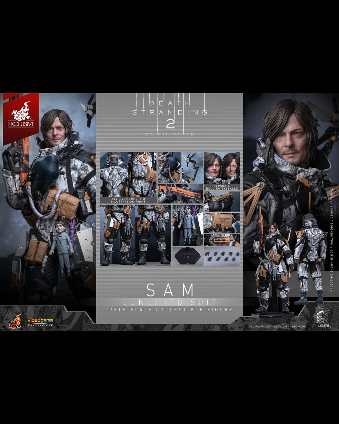 Hot Toys Exclusive VGM89 1/6 Death Stranding 2 On the Beach - Sam (Junji Ito Suit)