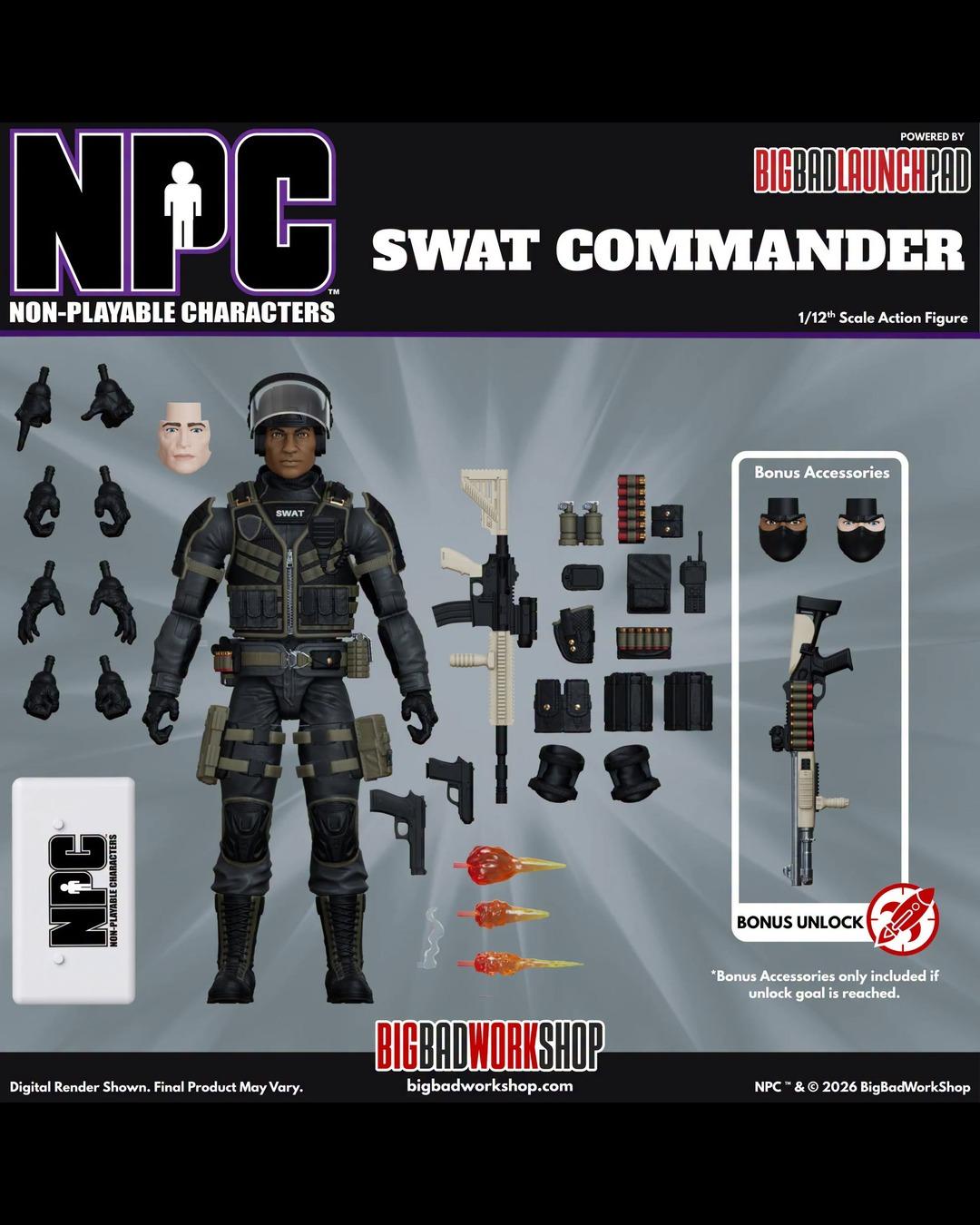 BigBadWorkShop 1/12 NPC : SWAT Commander