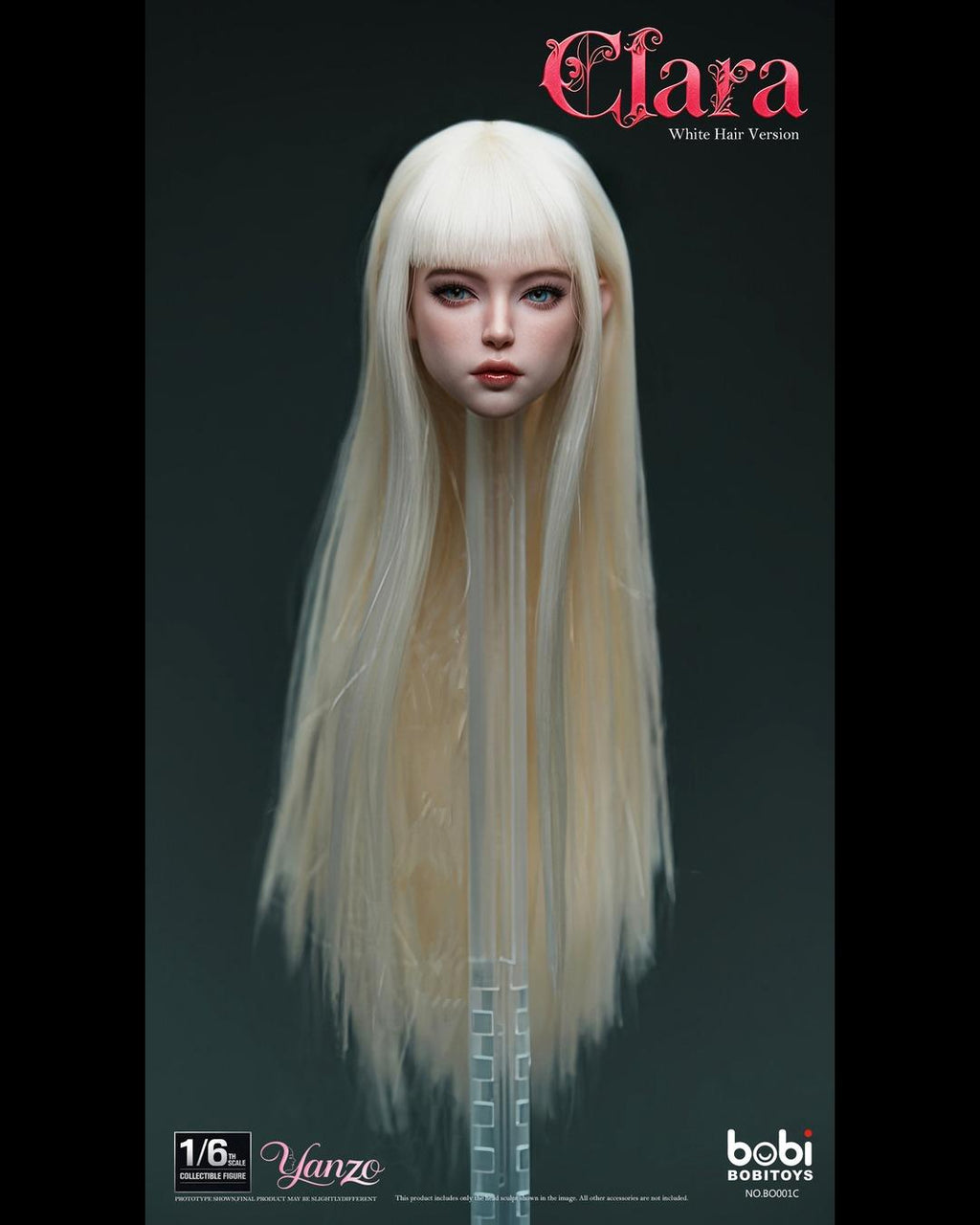 Bobi Toys BO001 1/6 Female Head Sculpture "Clara" (Movable Eyes)