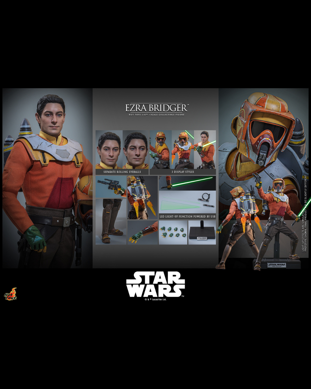 Hot Toys TMS172 1/6 Star Wars : Rebels - Ezra Bridger