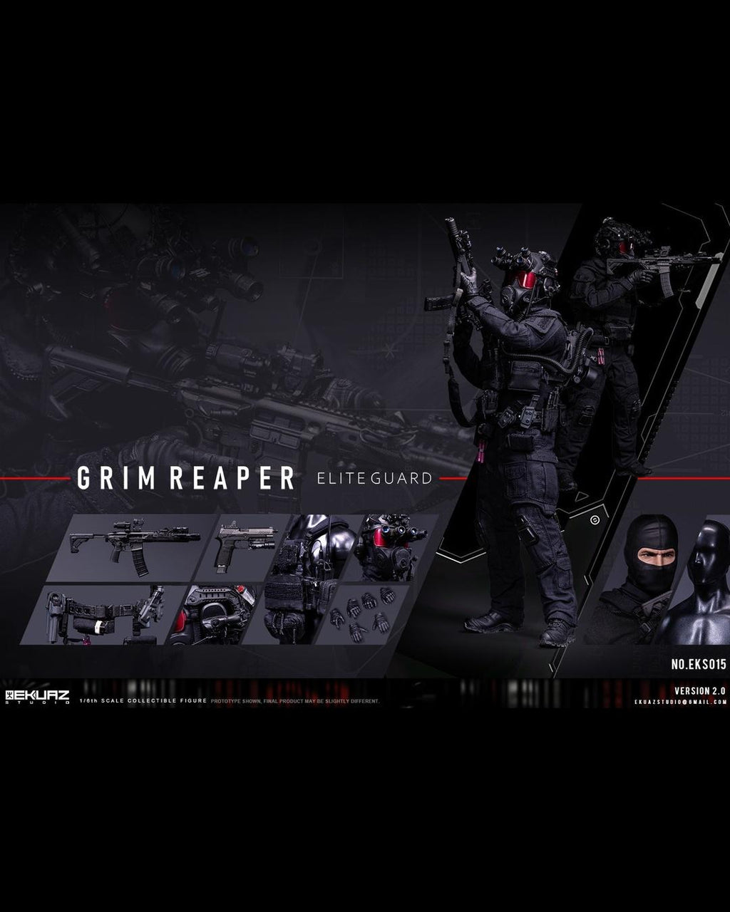 EKUAZ STUDIO EKS015 1/6 Grim Reaper 2.0 Elite Guard (Standard Ver.)
